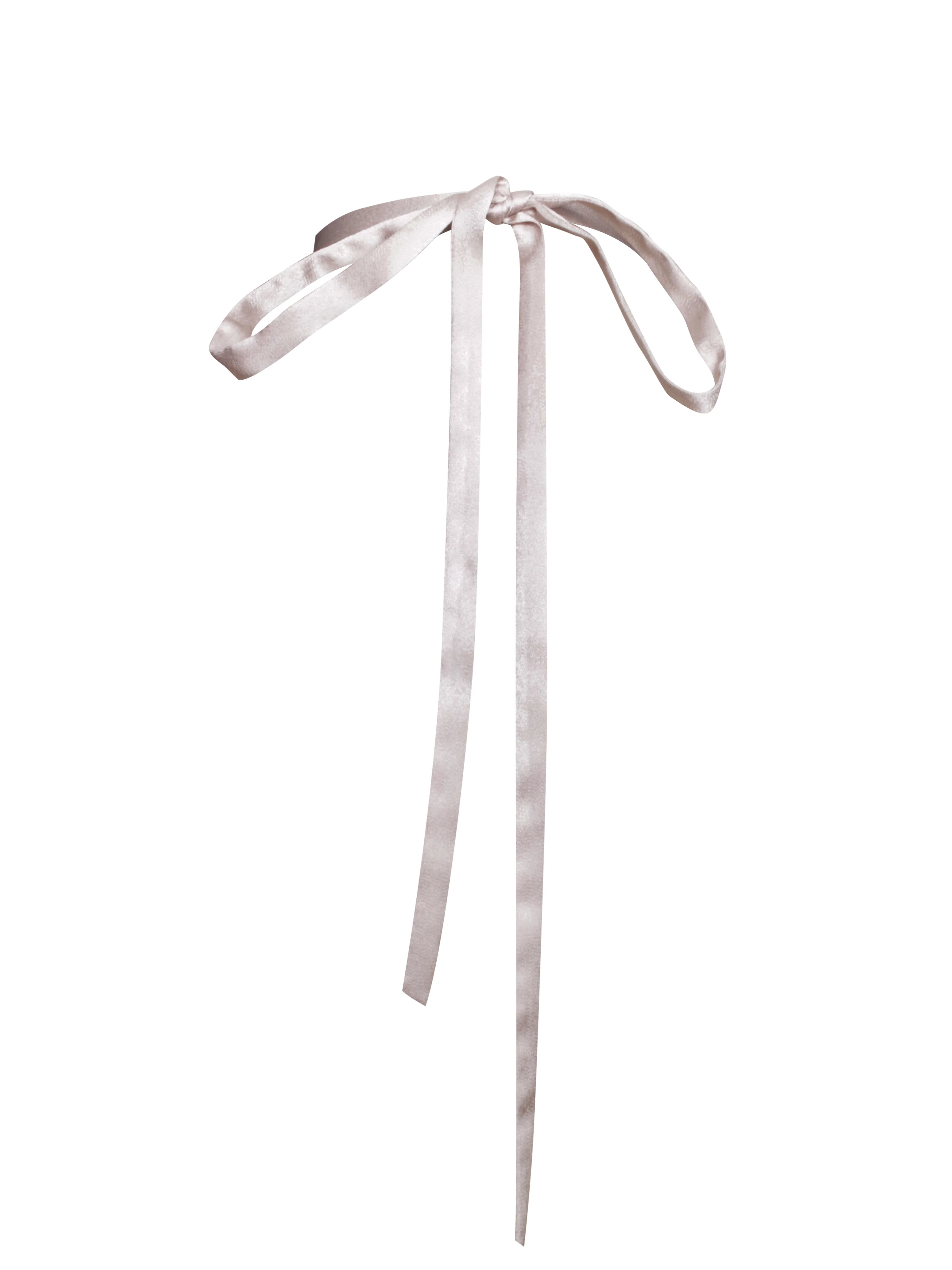 Vida Beige Satin Rose Flower Choker - Image 3