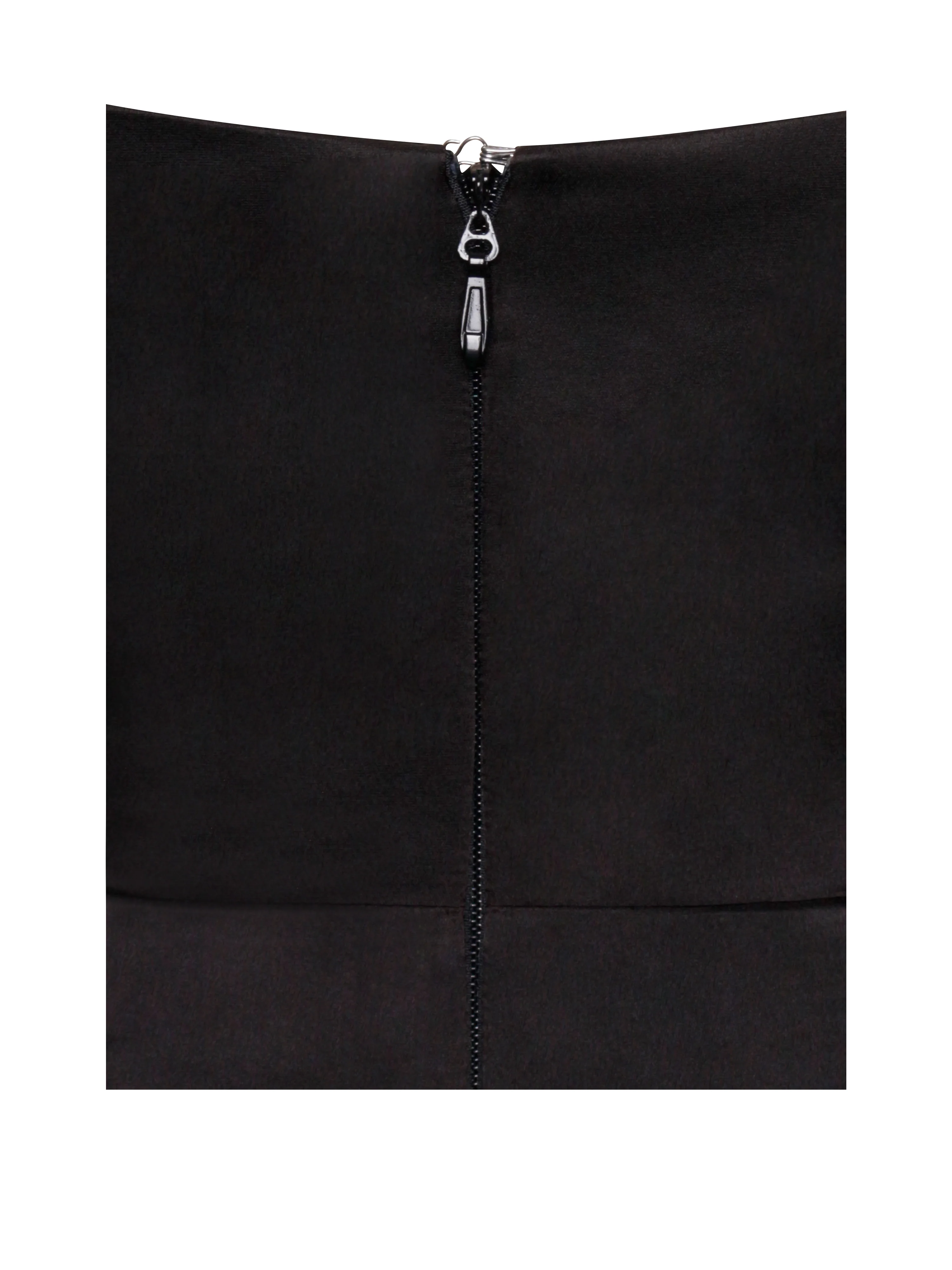 Freddie Black Lace Satin Maxi Corset Dress - Image 12