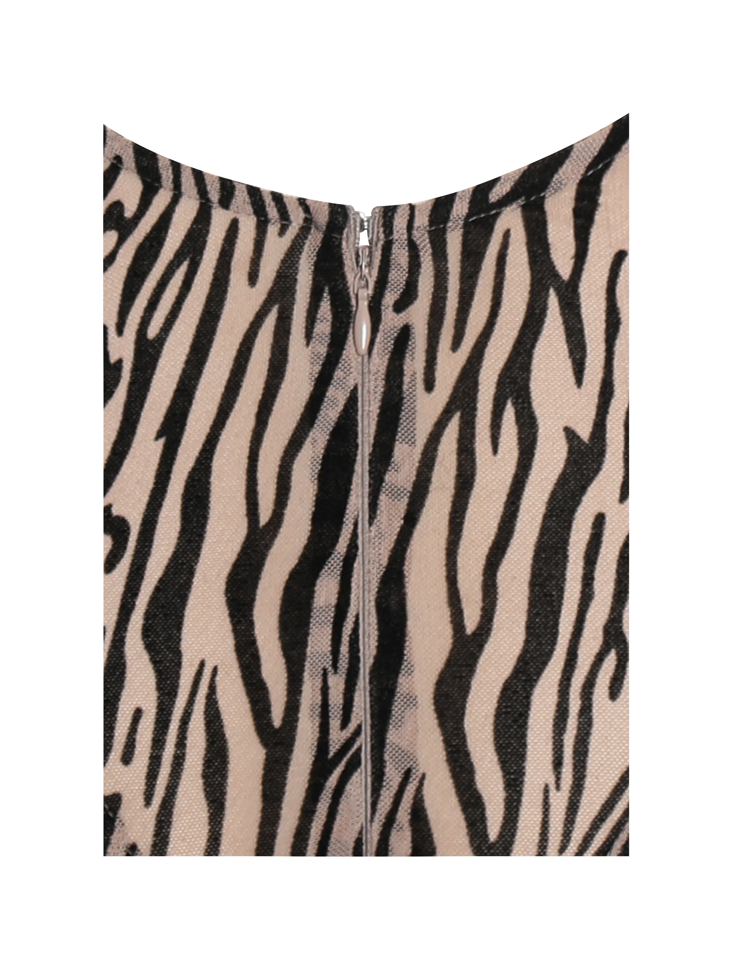Ibera Animal Print Burnout Velvet Long Sleeve Bodysuit - Image 13