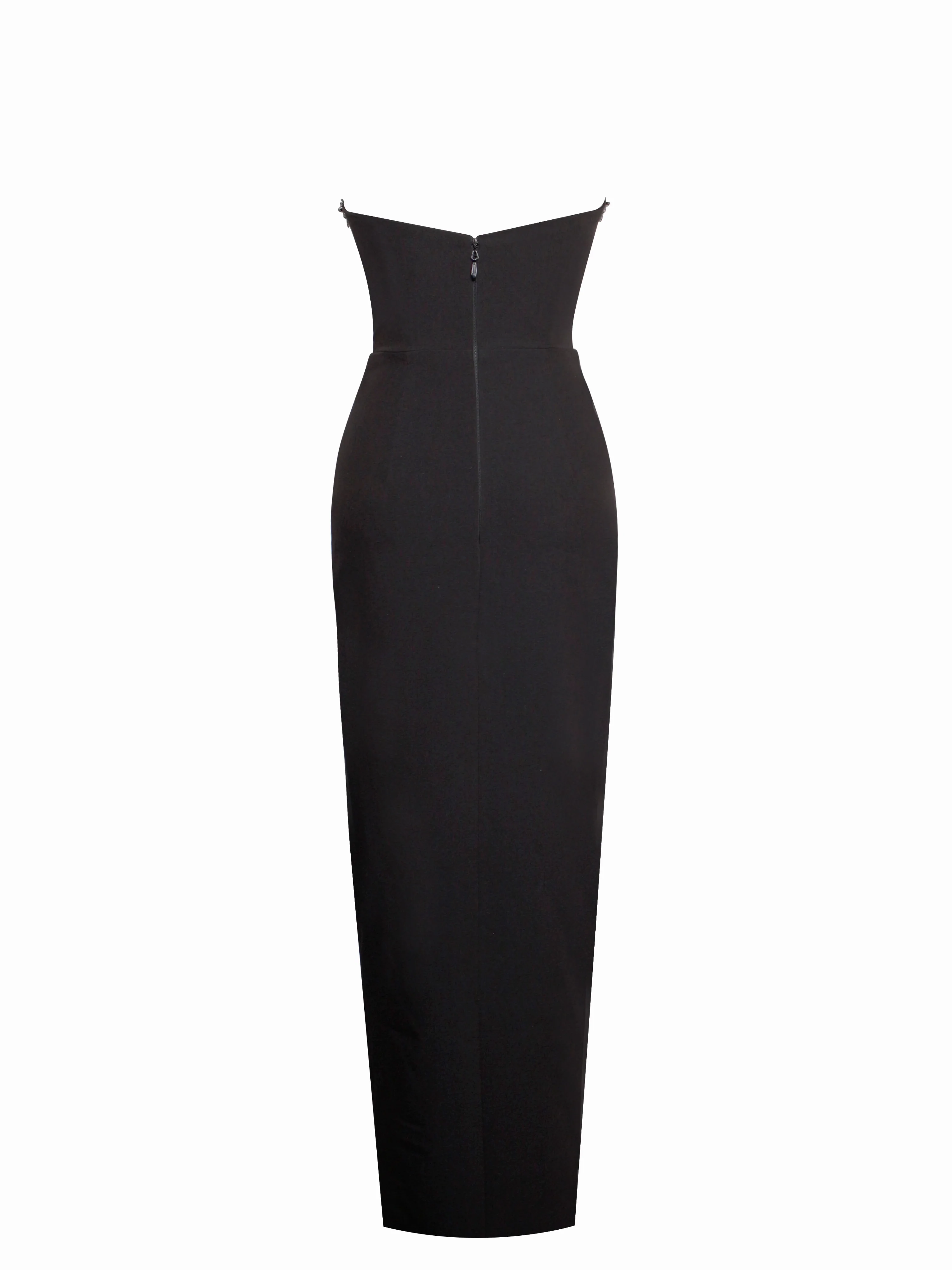 Ivanna Black Crystal Embellished Maxi Dress - Image 14