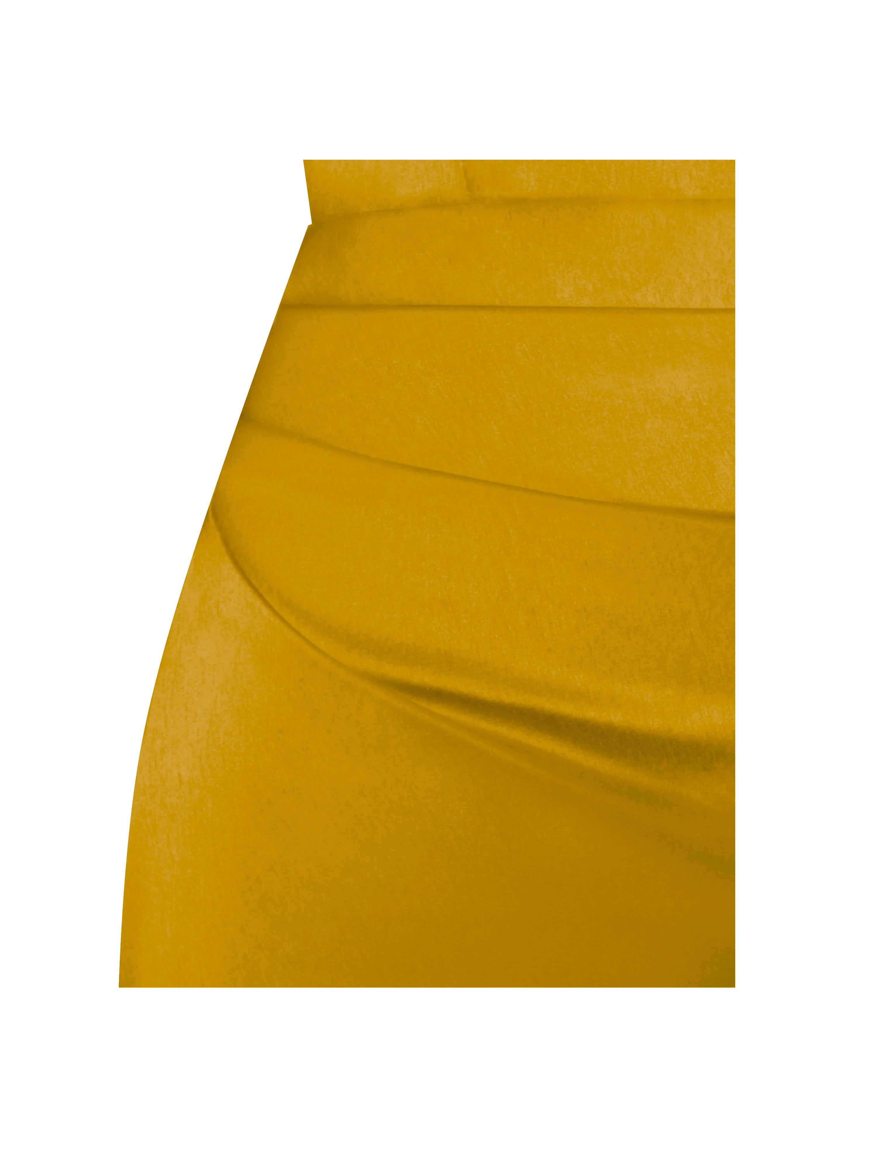 Ivona Gold Halter Neck Double Duchess Satin Gown - Image 12