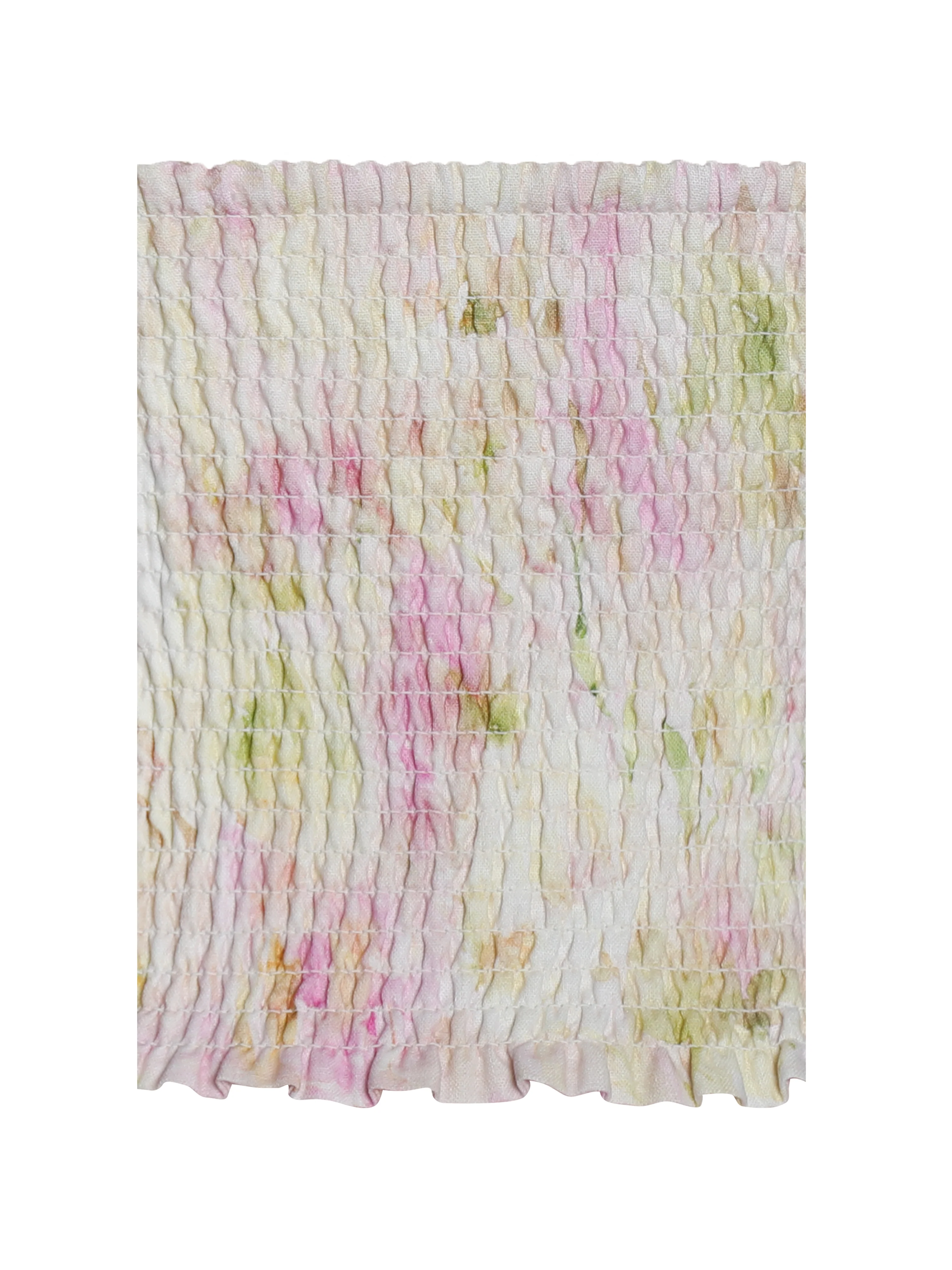 Lauren Pink Floral Print Ruched Back Linen Suit Vest - Image 24