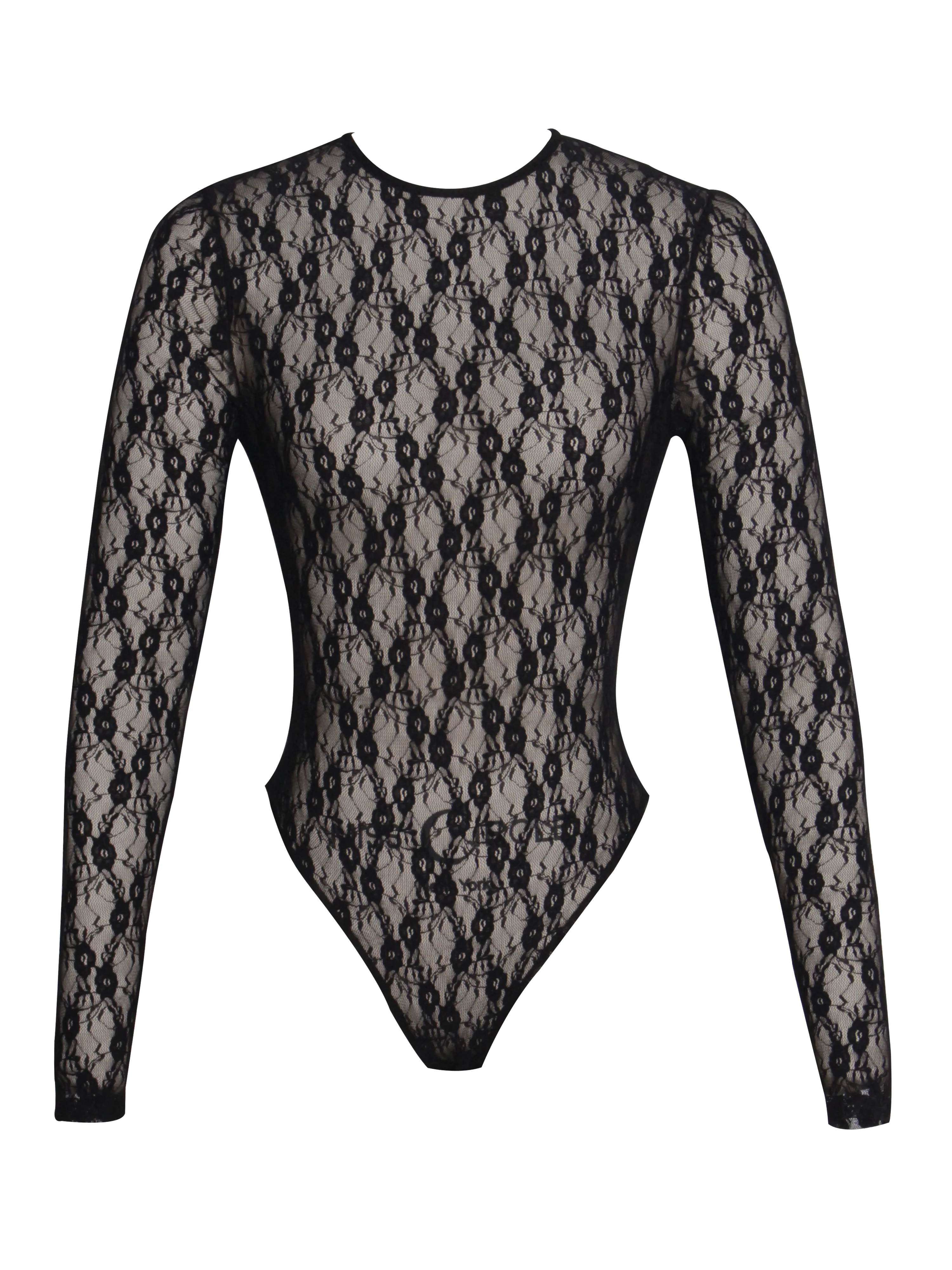 Maisie Black Lace Long Sleeve Bodysuit - Image 9