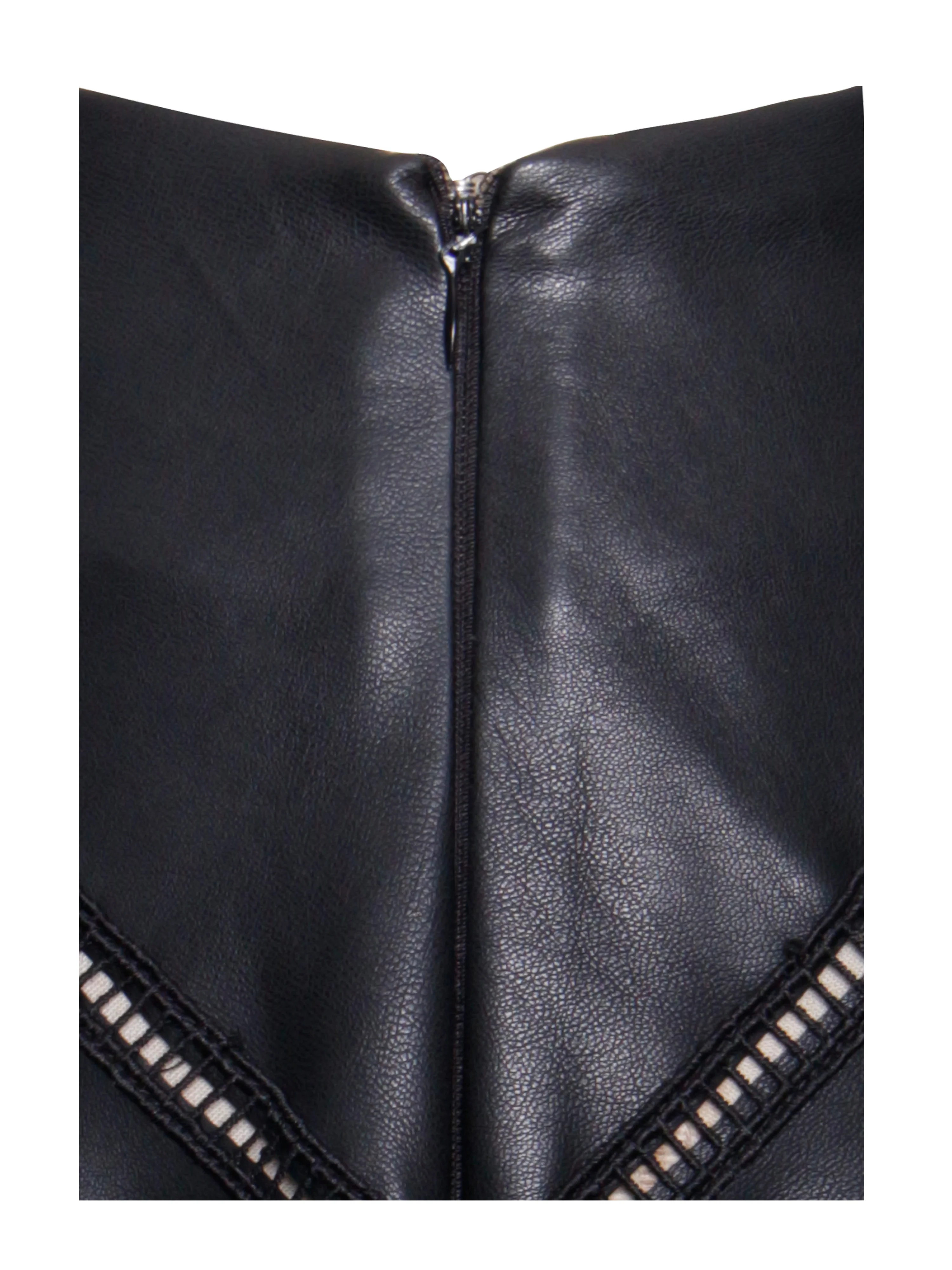 Mariah Black Vegan Leather Mini Skirt - Image 10