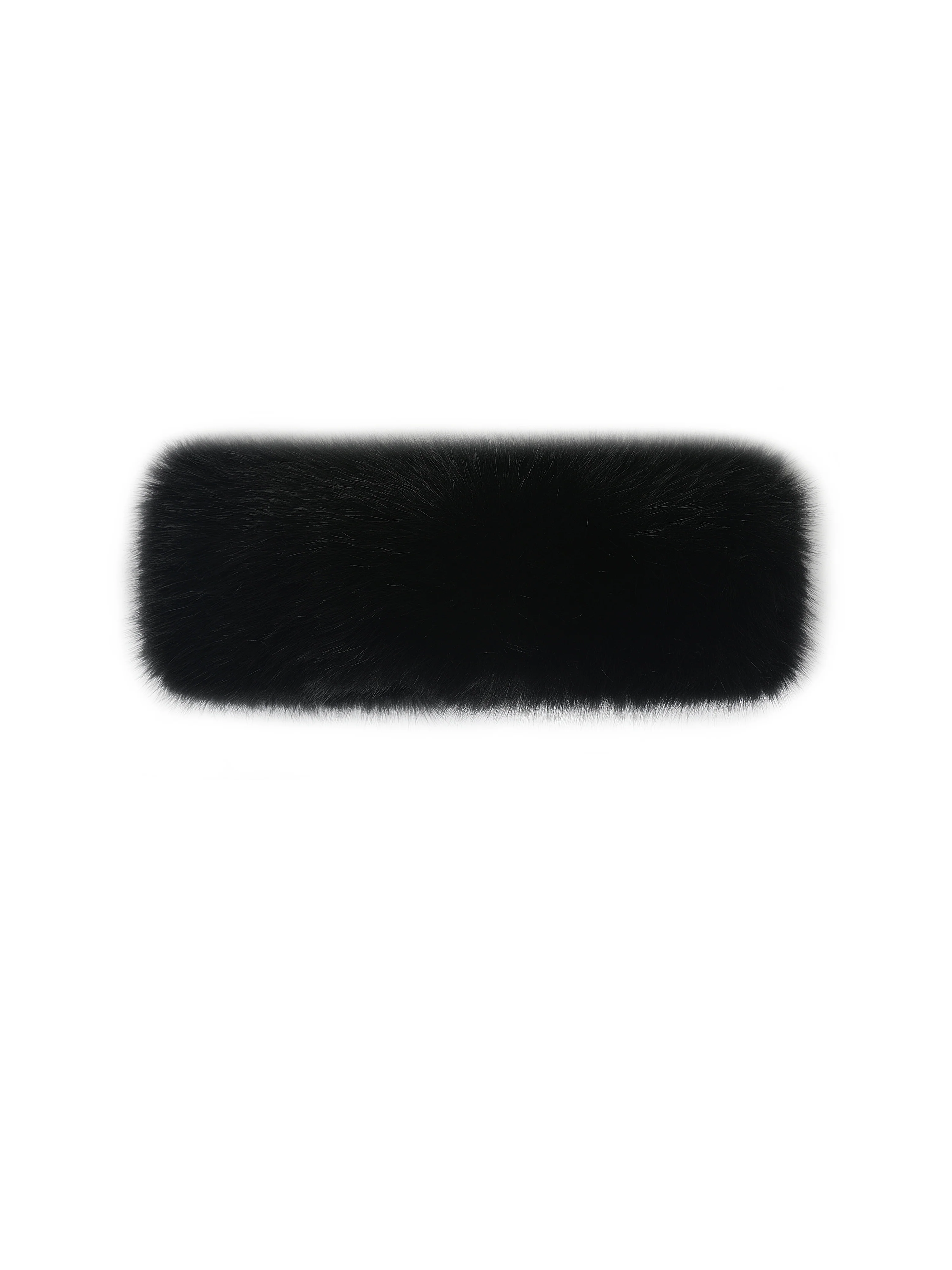 Miss Circle Black Wrap Around Vegan Fur Hat - Image 13