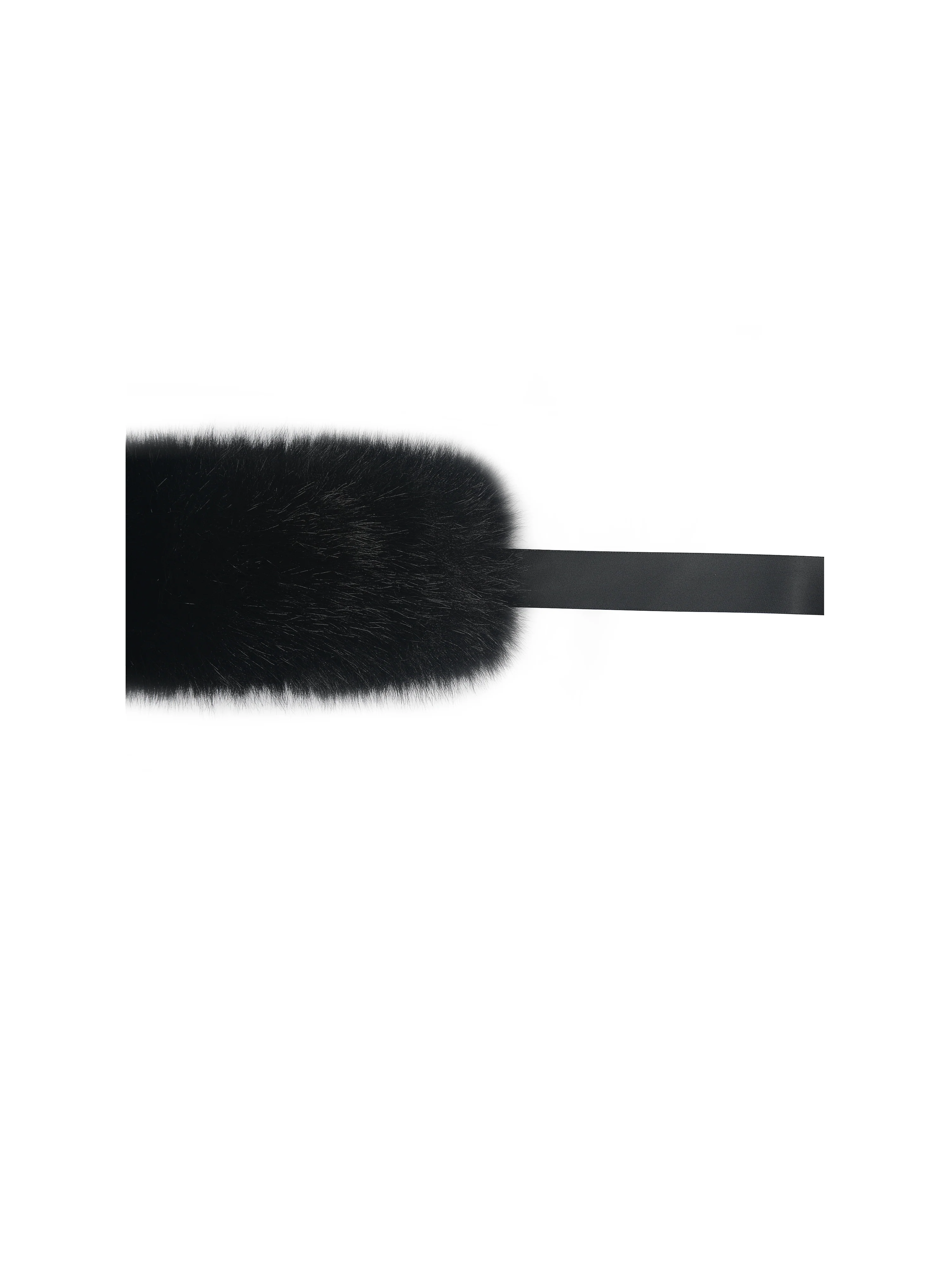 Miss Circle Black Wrap Around Vegan Fur Hat - Image 15