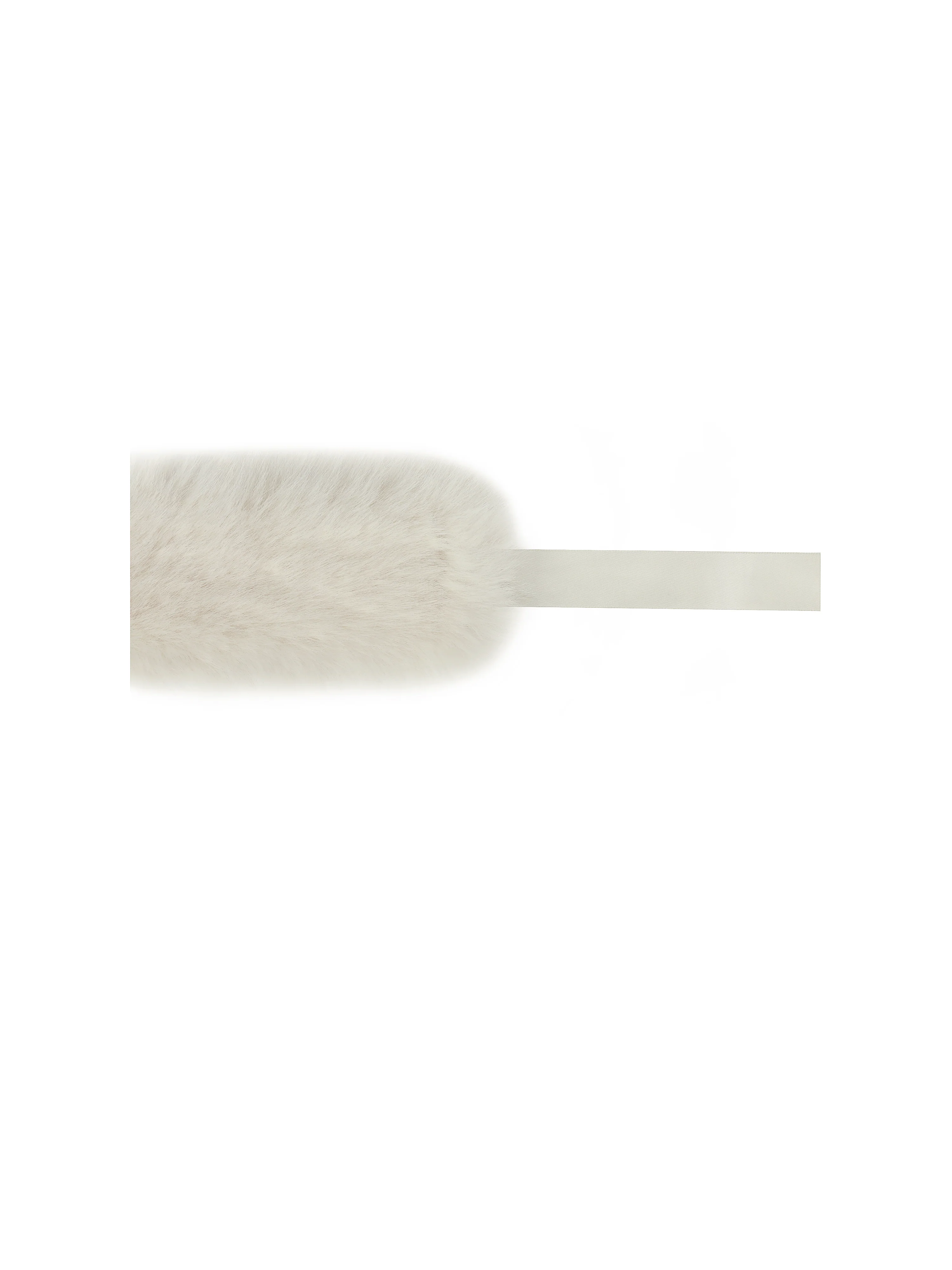 Miss Circle White Wrap Around Vegan Fur Hat - Image 12