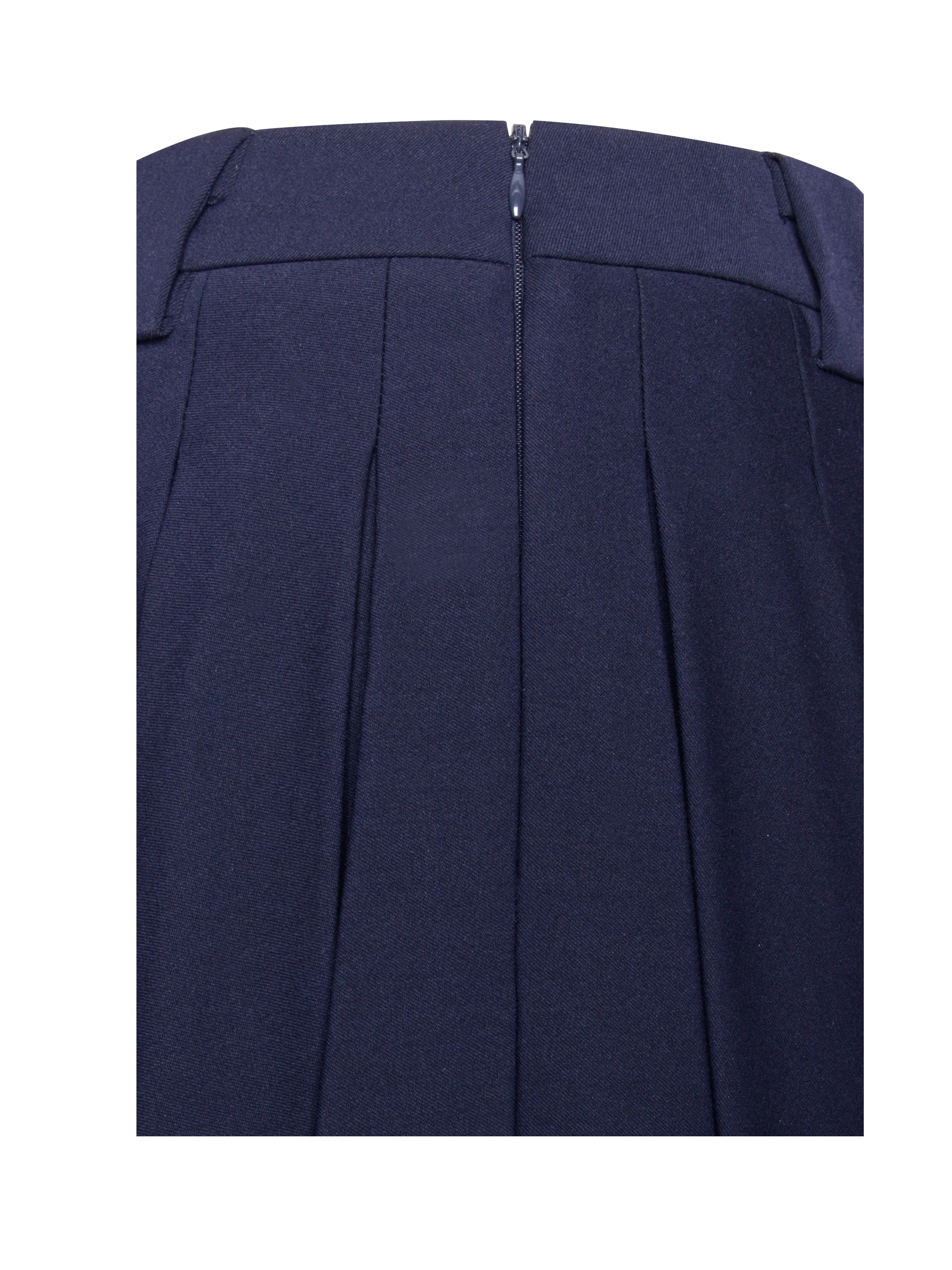Nasya Navy Blue Pleated Mini Skort - Image 11