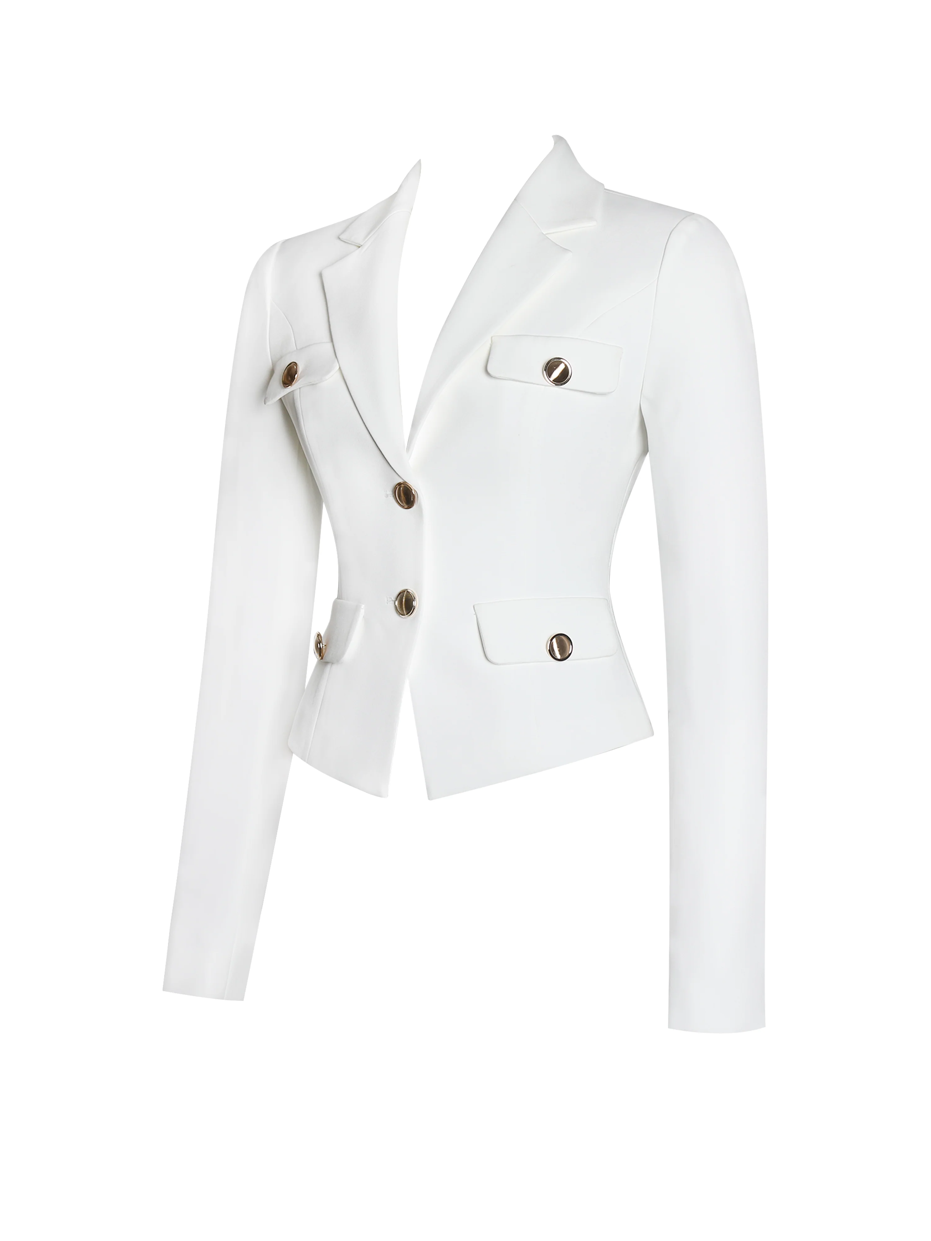 Oakley White Preppy Style Blazer Jacket - Image 10