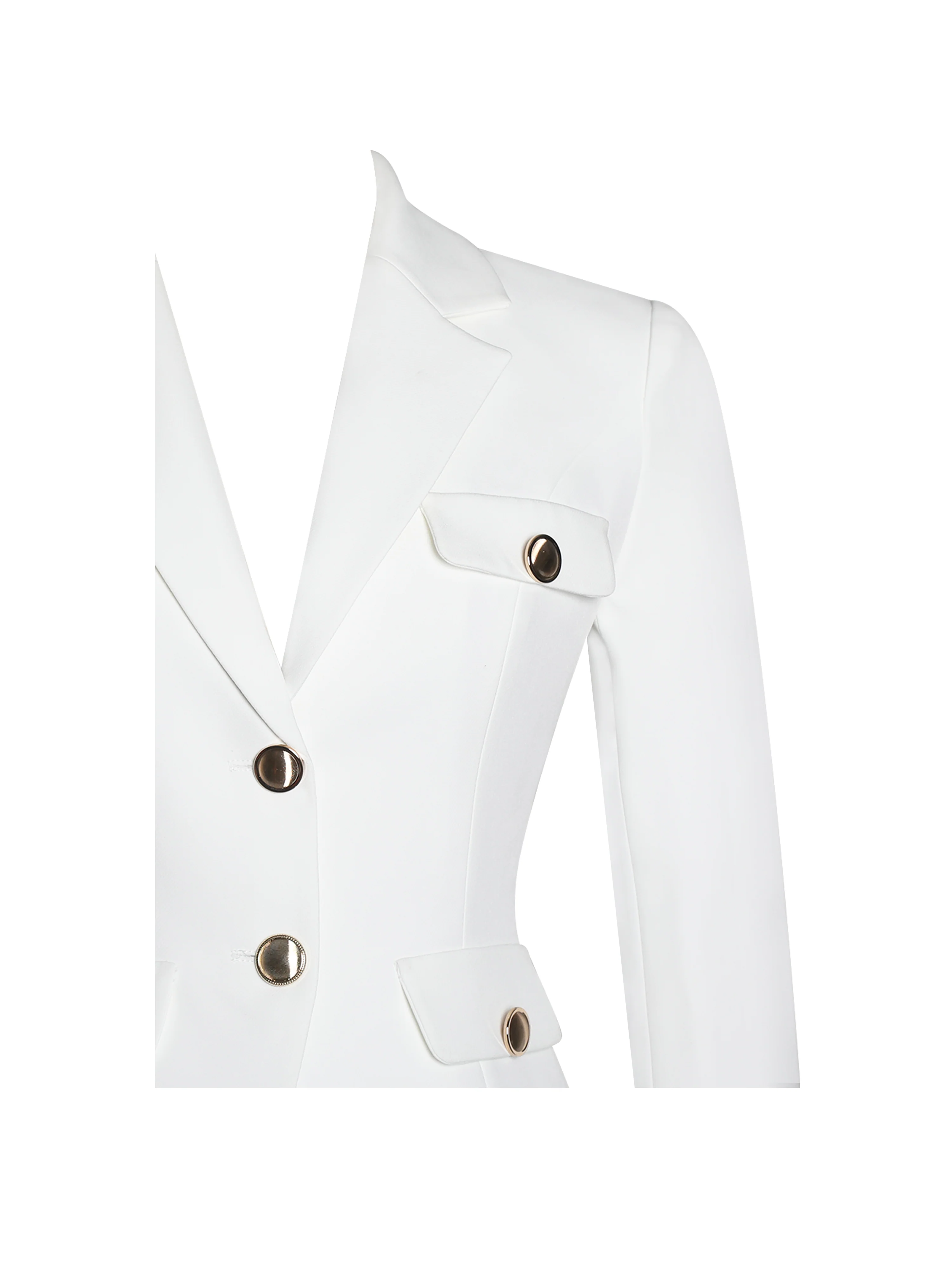 Oakley White Preppy Style Blazer Jacket - Image 12