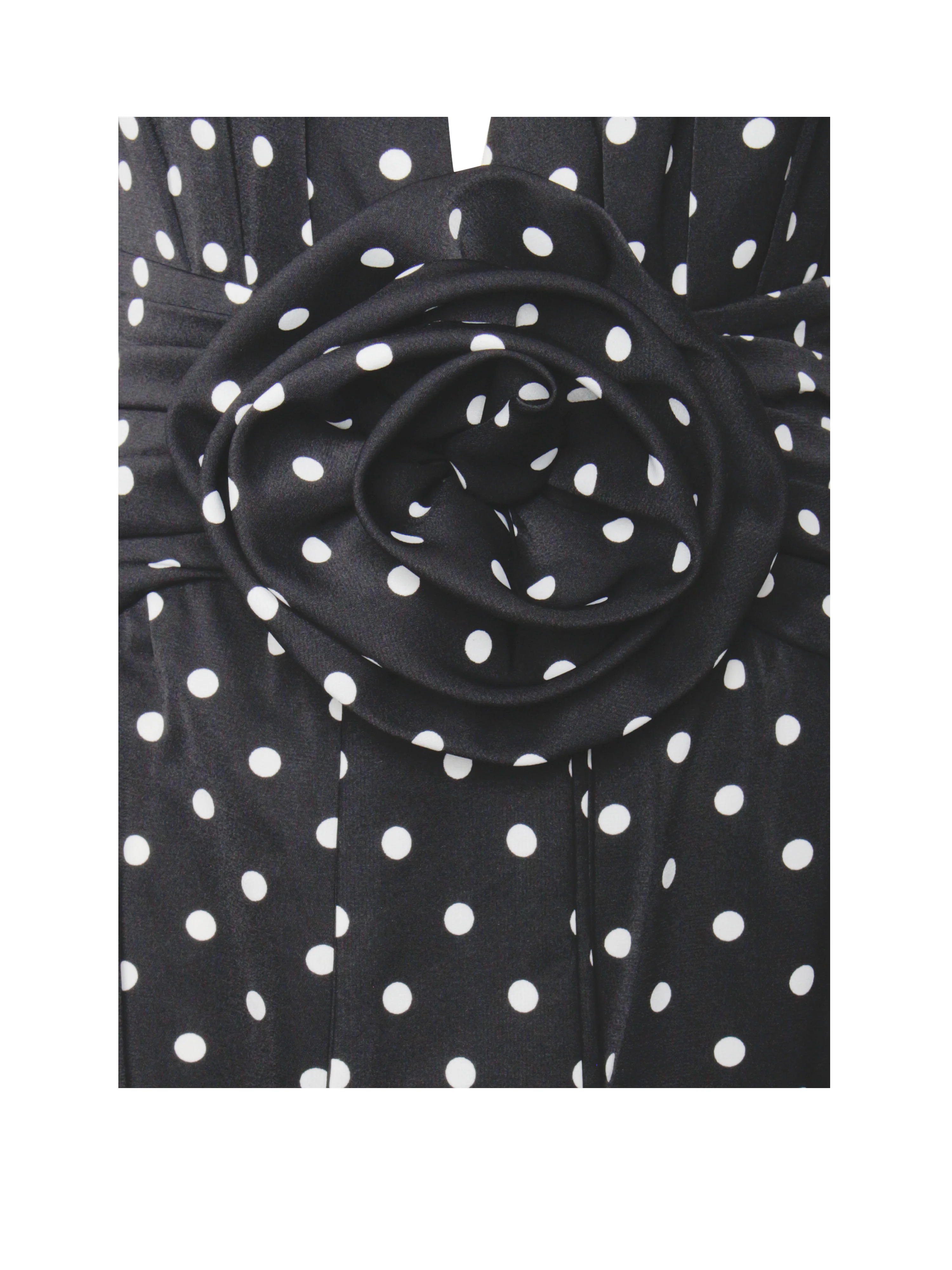 Oriana Black Polka Dots Halter Jumpsuit - Image 18