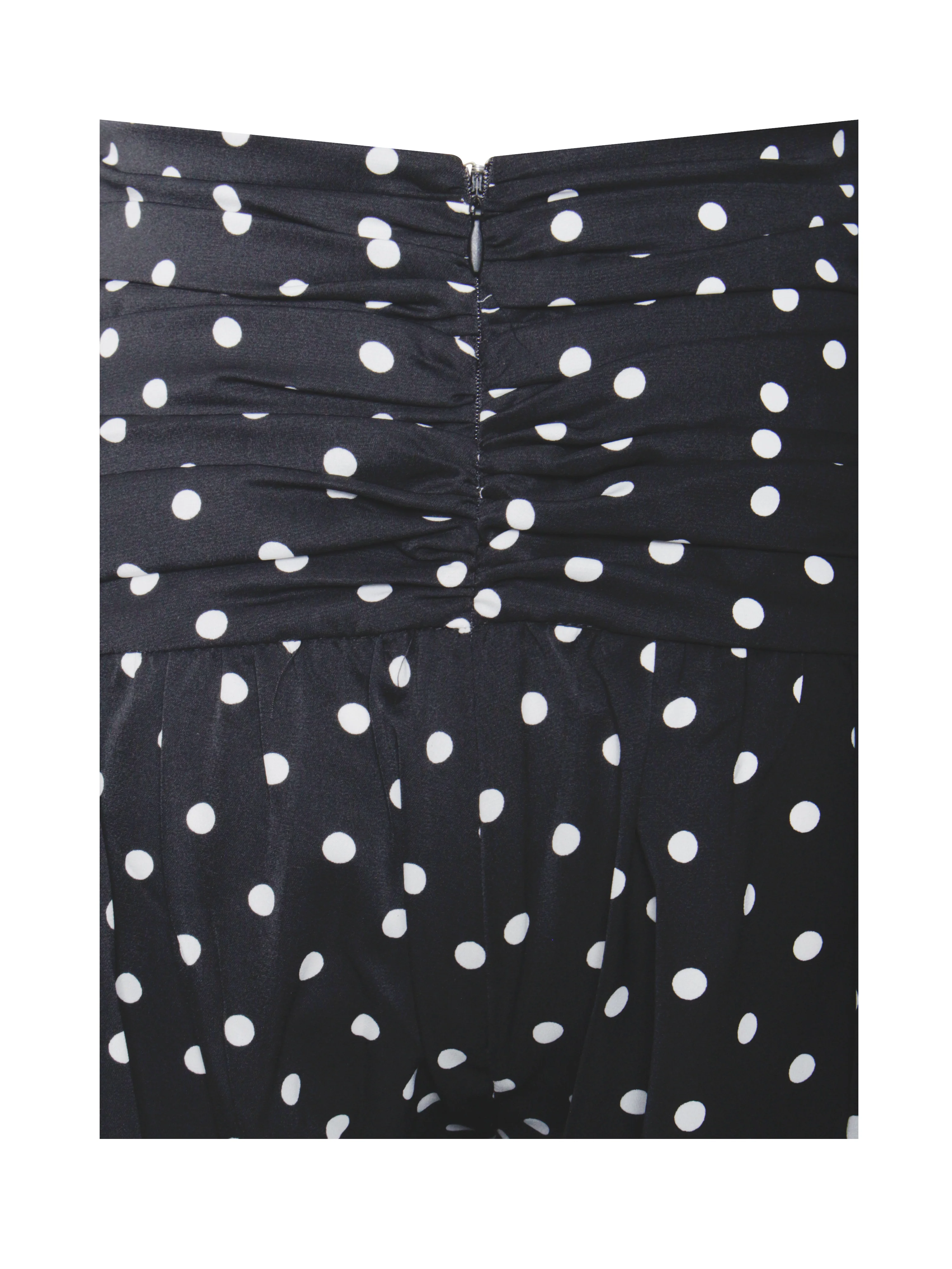 Oriana Black Polka Dots Halter Jumpsuit - Image 19