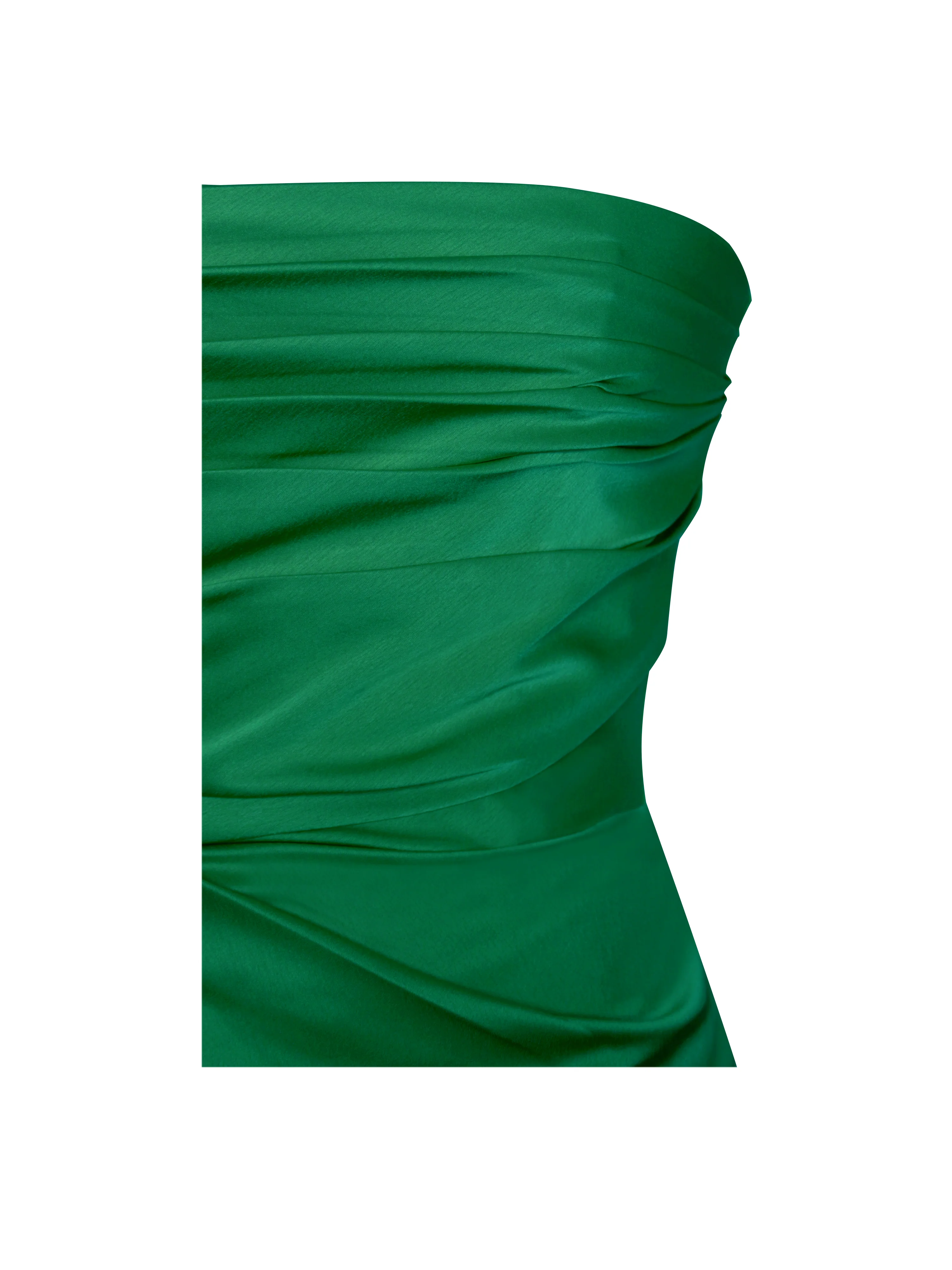 Perrin Emerald Green Feather Dress High Slit Gown - Image 15