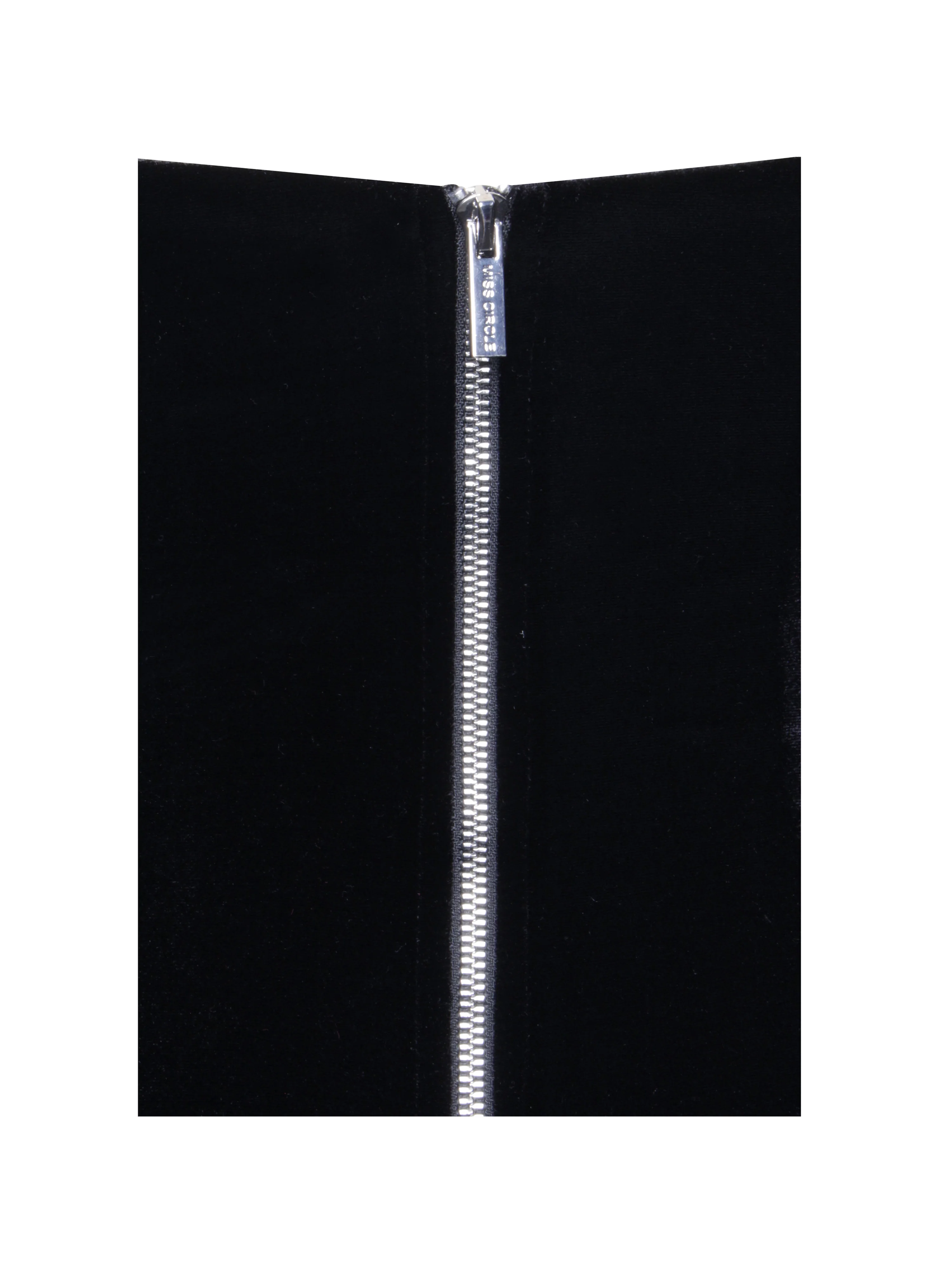 Qiara Black Velvet Peplum Top with Lace Trim - Image 17