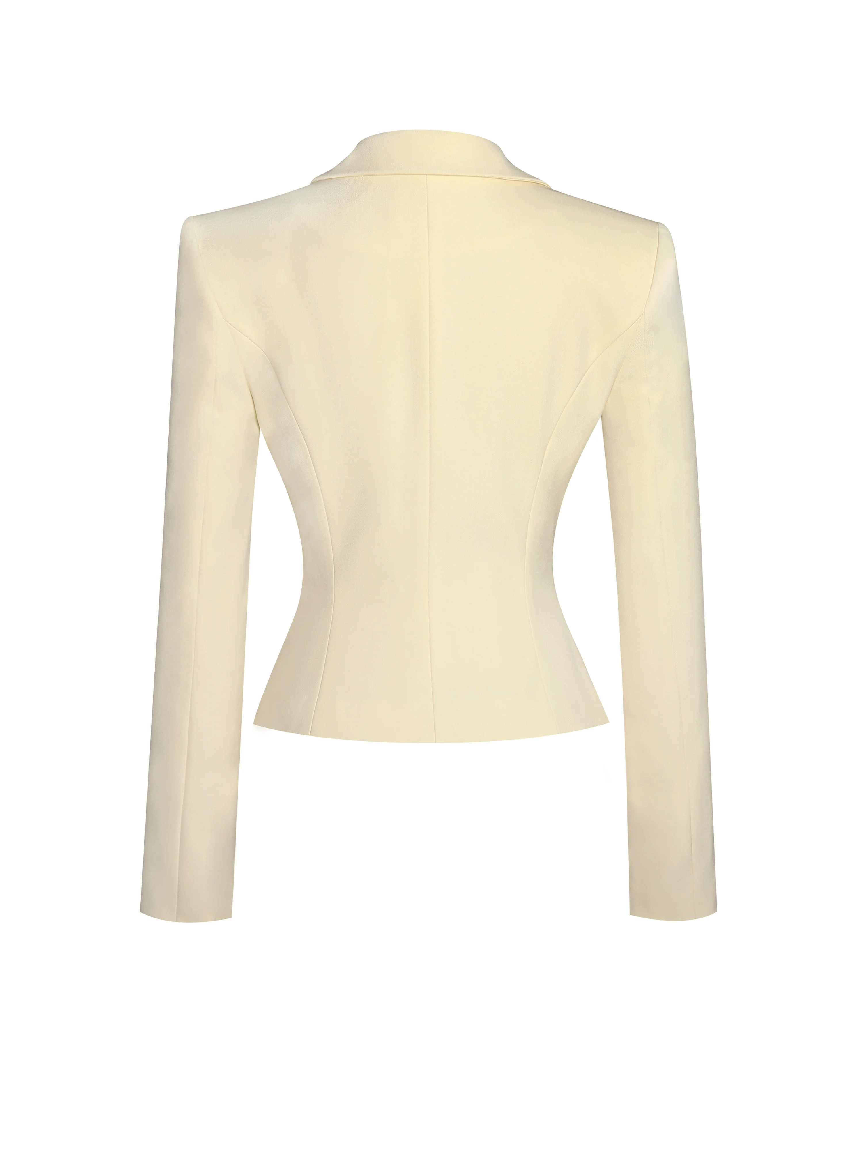 Quinne Butter Yellow Slim-fit Blazer - Image 10