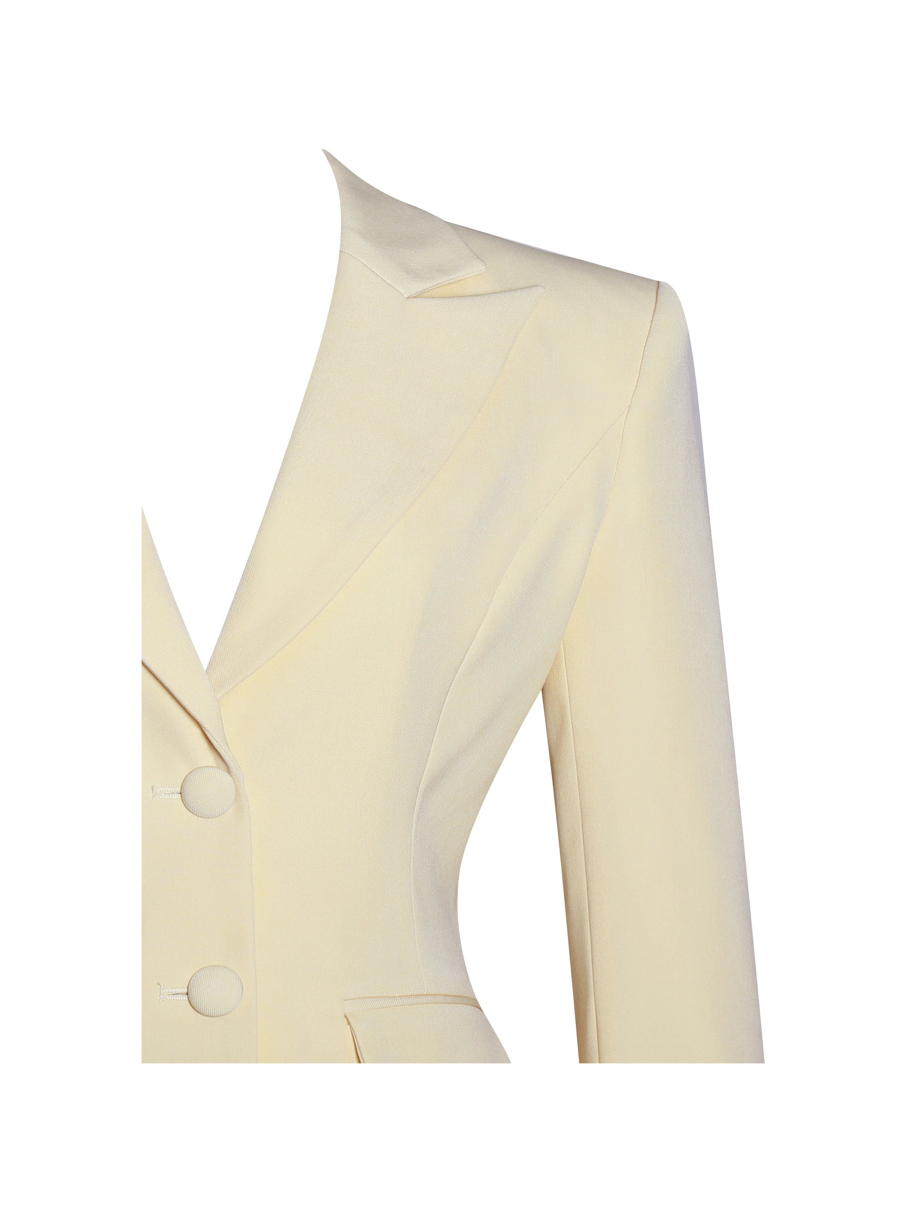 Quinne Butter Yellow Slim-fit Blazer - Image 11