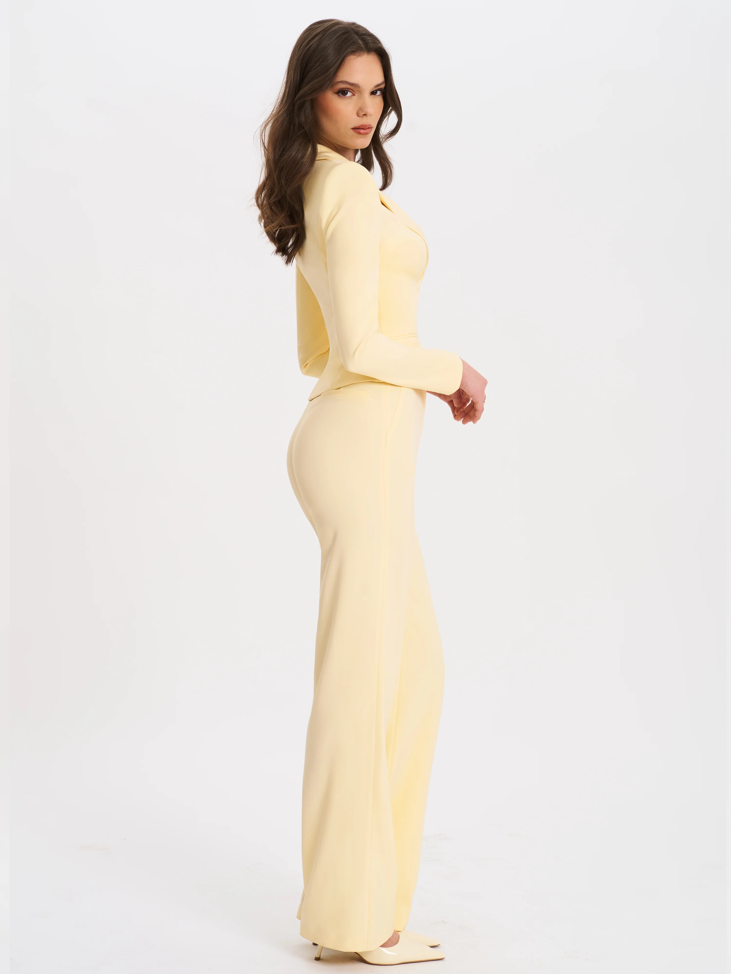 Quinne Butter Yellow Slim-fit Blazer - Image 7