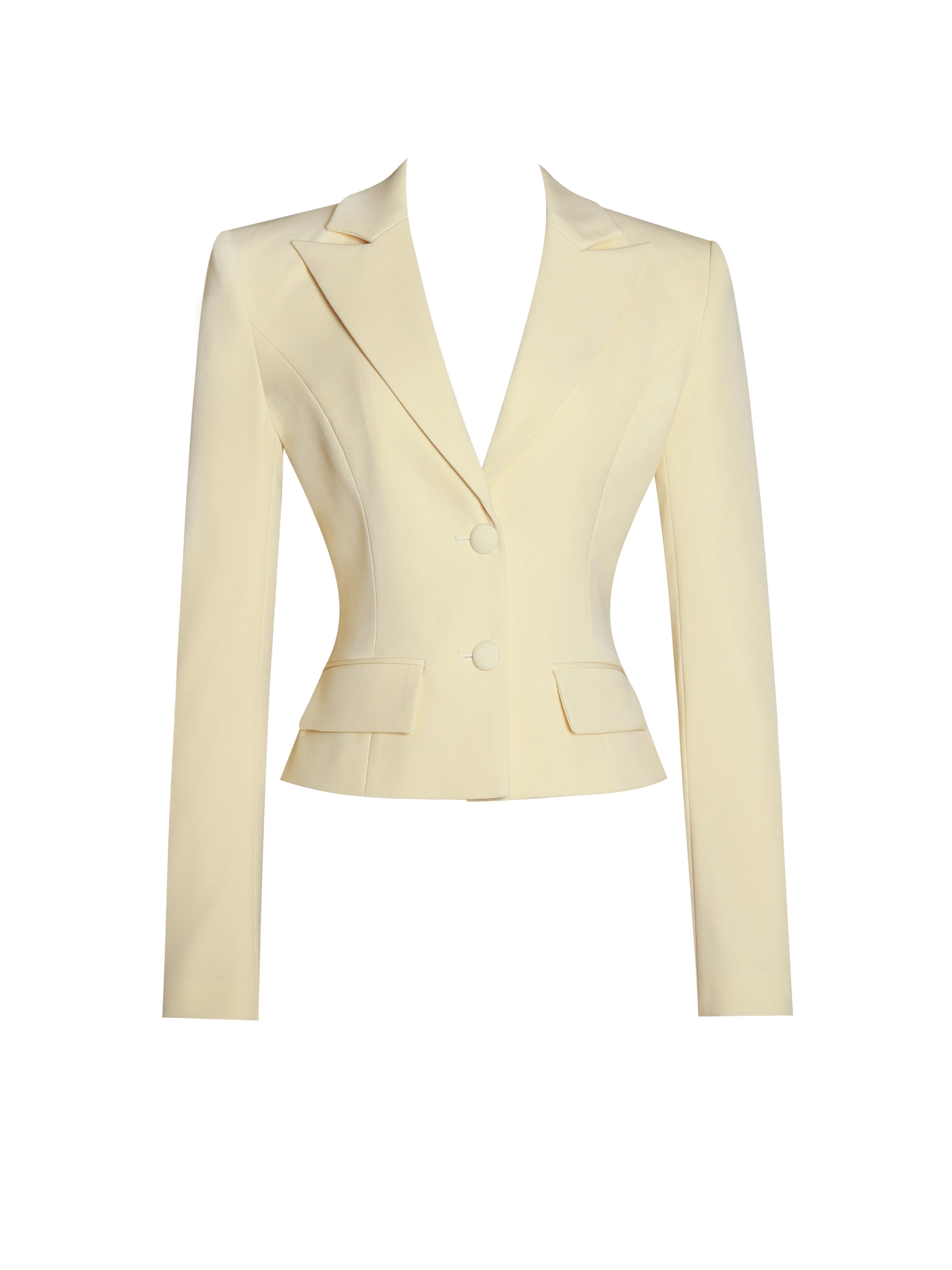 Quinne Butter Yellow Slim-fit Blazer - Image 8
