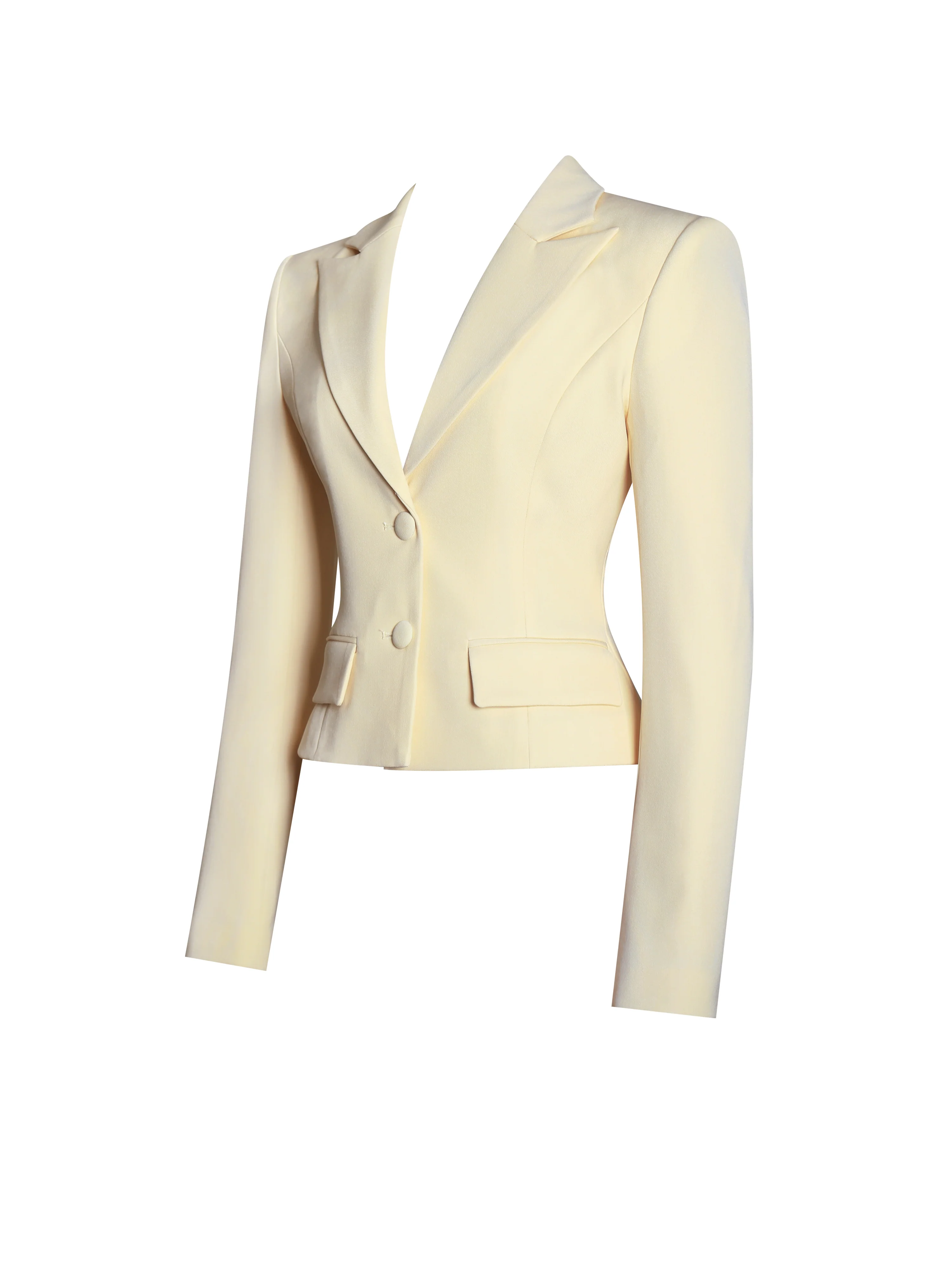 Quinne Butter Yellow Slim-fit Blazer - Image 9
