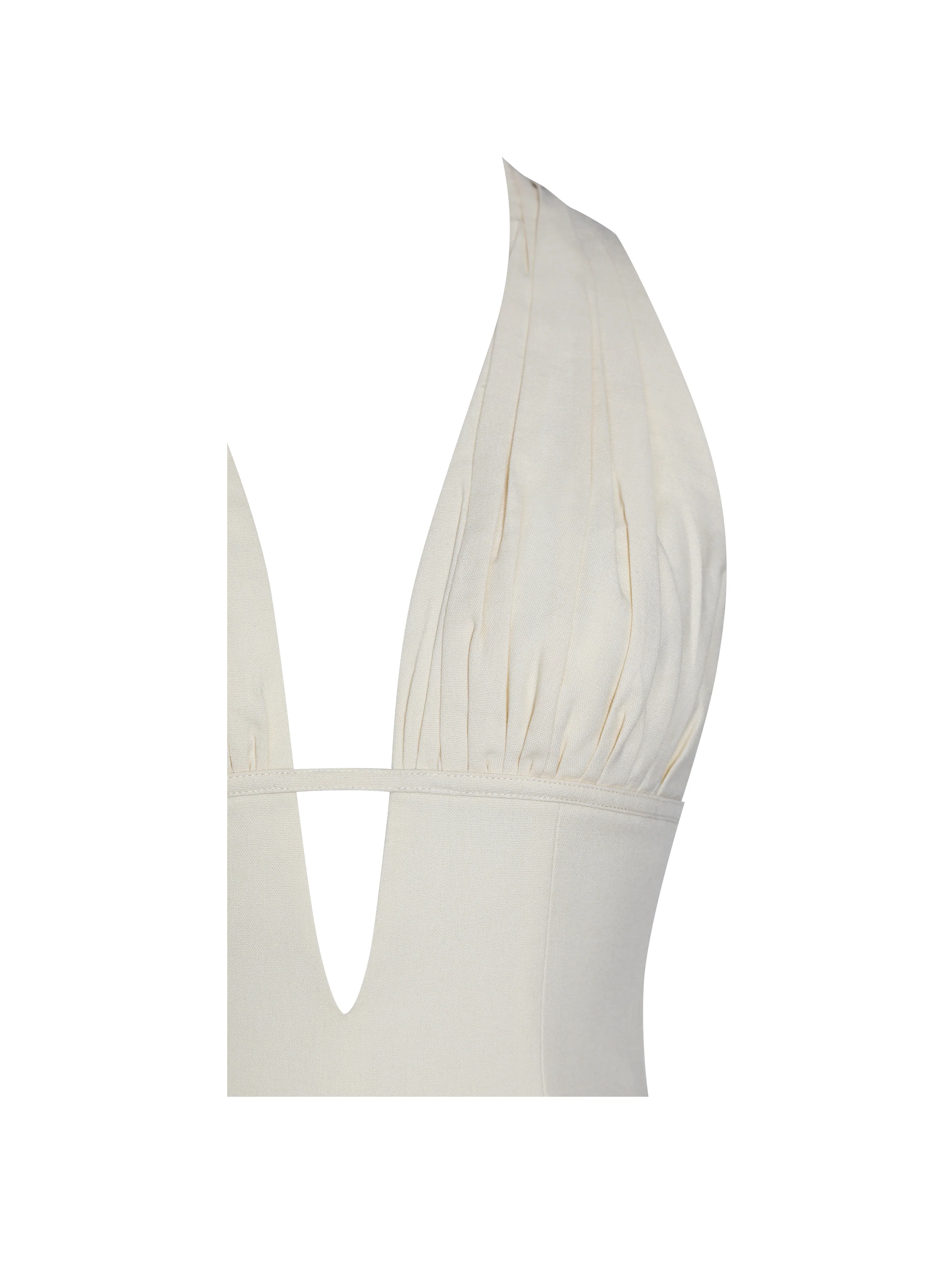 Quinzella Smock Back Halter Neck Linen Top - Image 15