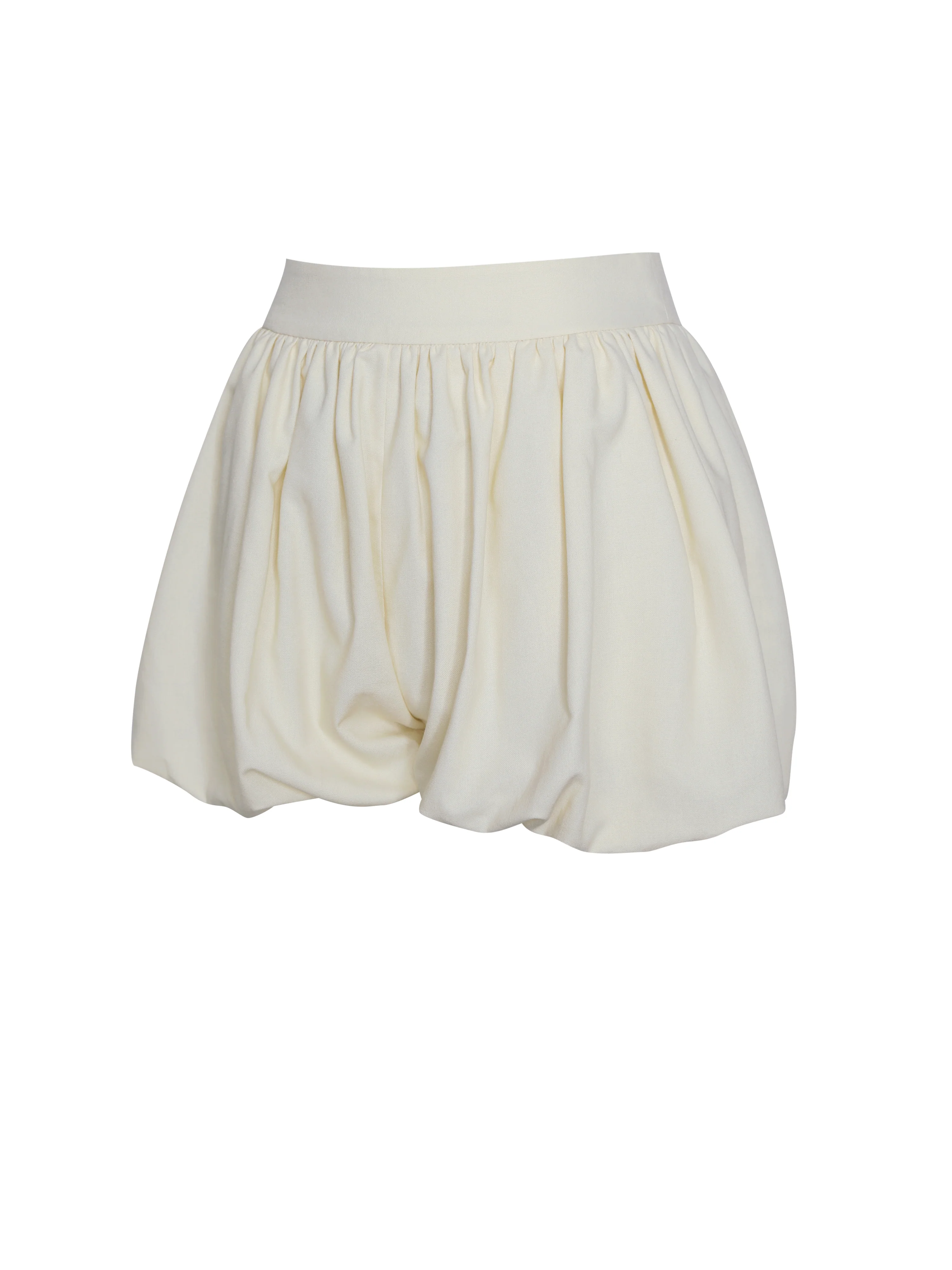Quinzelle Off White Linen Bubble Shorts - Image 10
