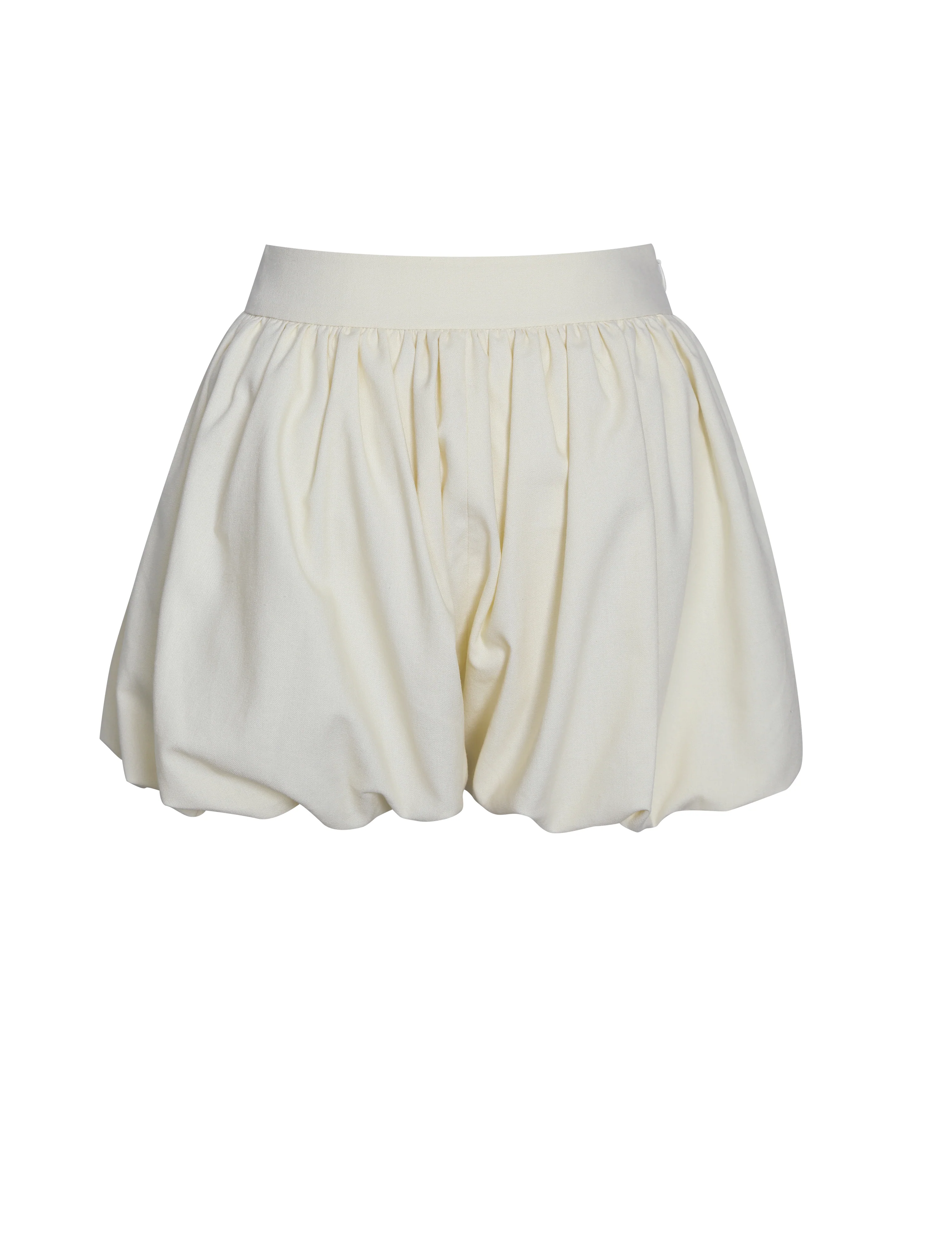 Quinzelle Off White Linen Bubble Shorts - Image 11
