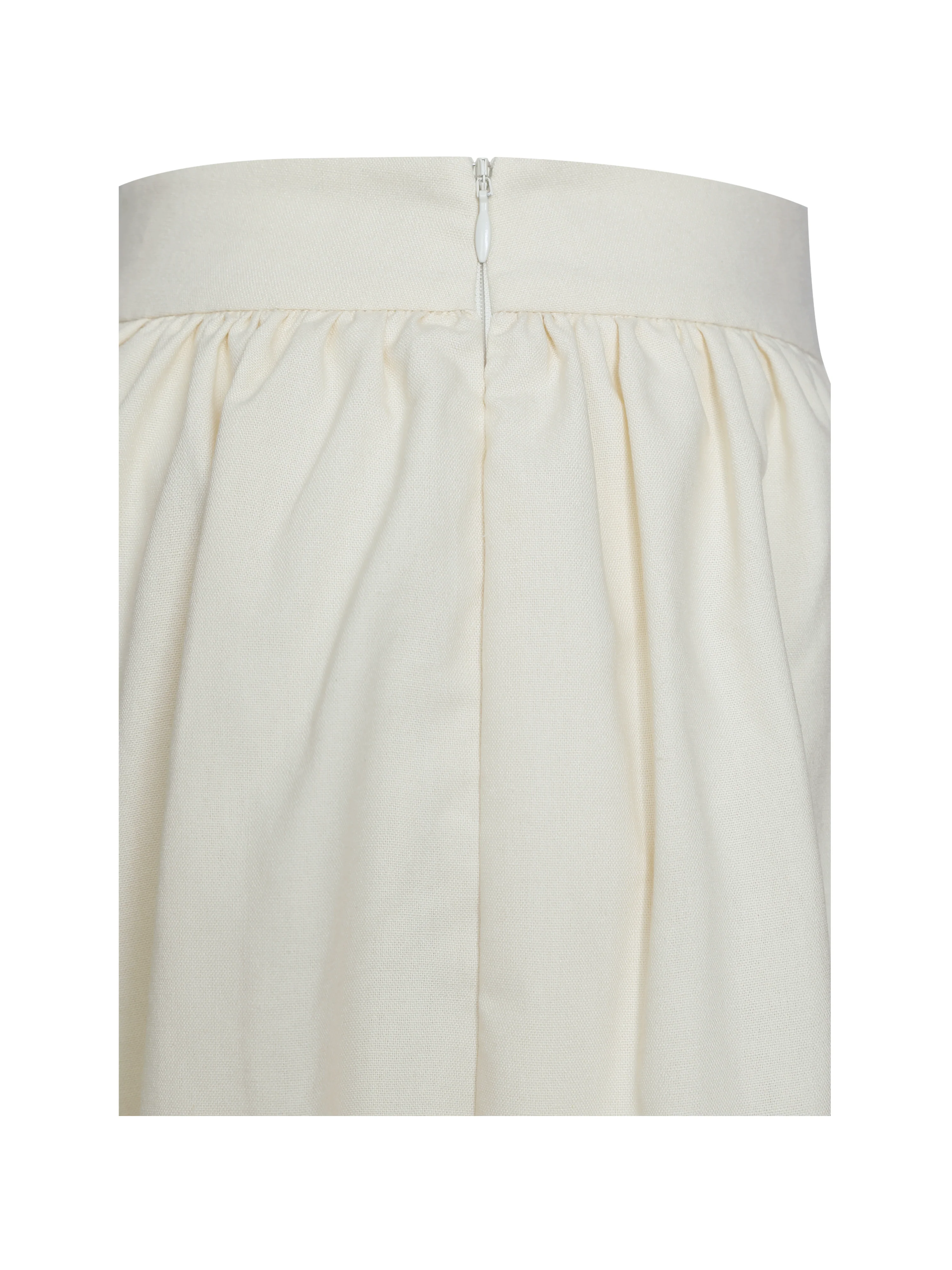 Quinzelle Off White Linen Bubble Shorts - Image 13