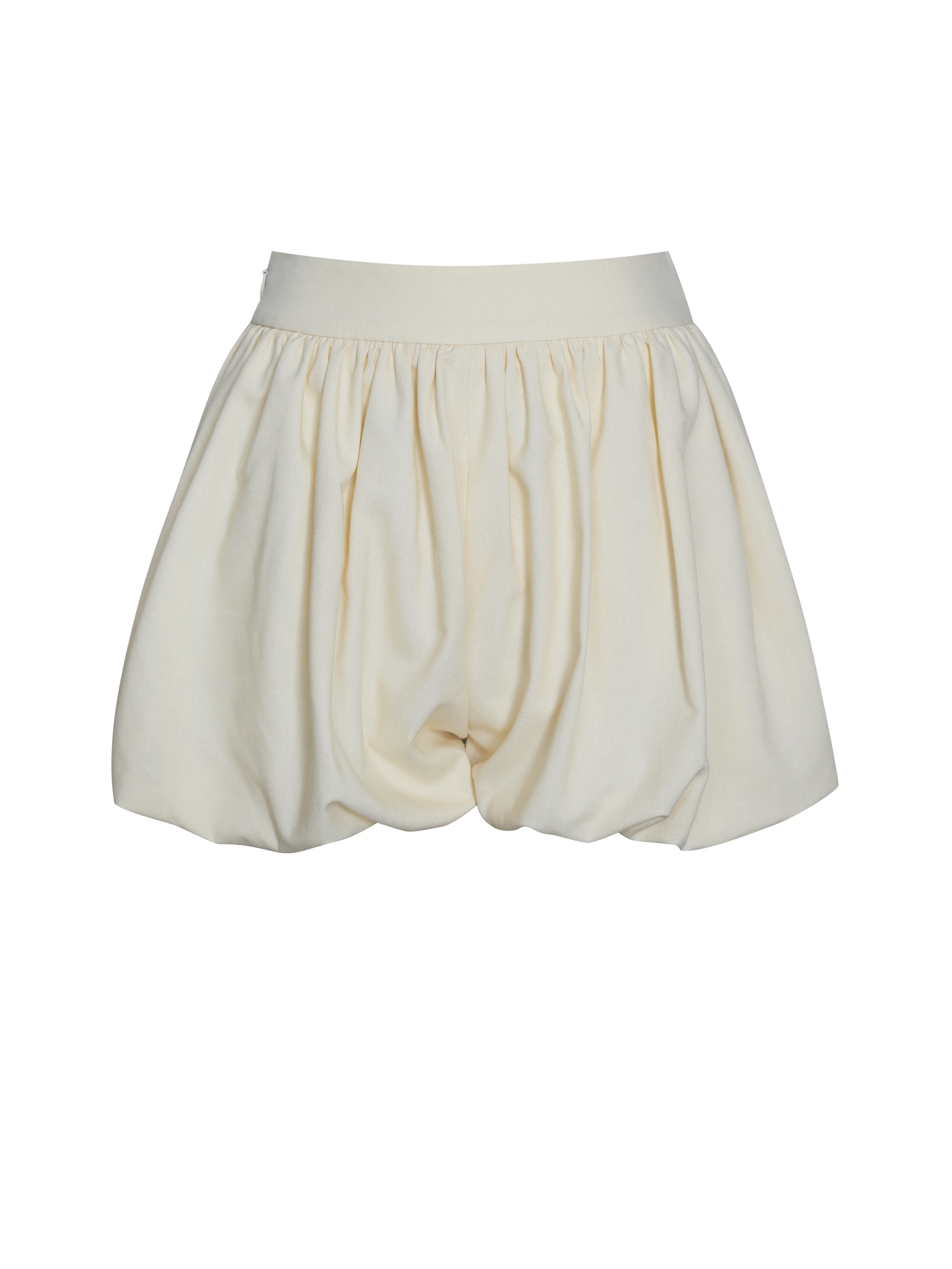 Quinzelle Off White Linen Bubble Shorts - Image 9