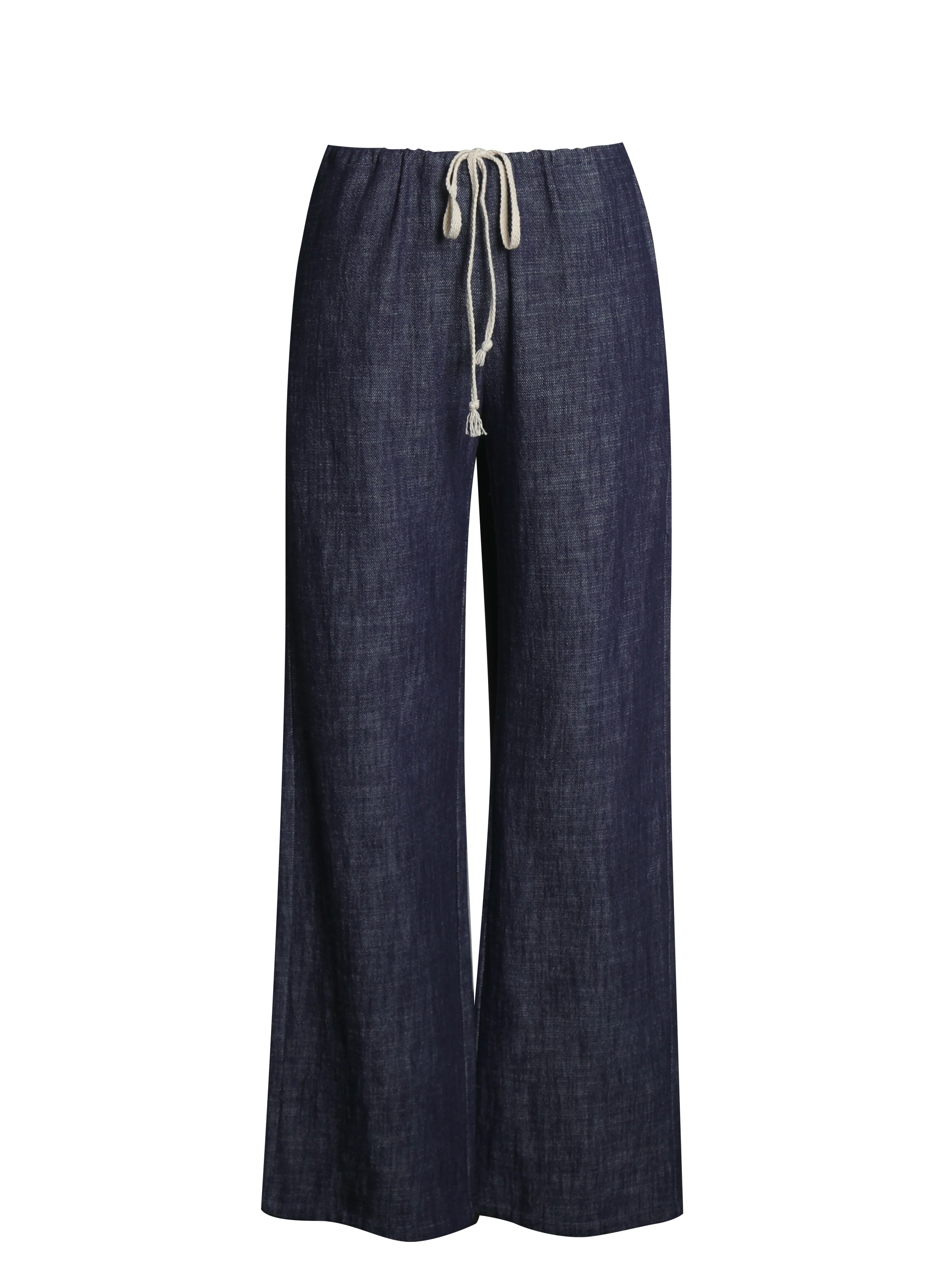 Raffaella Cotton Denim Straight Leg Pants - Image 8