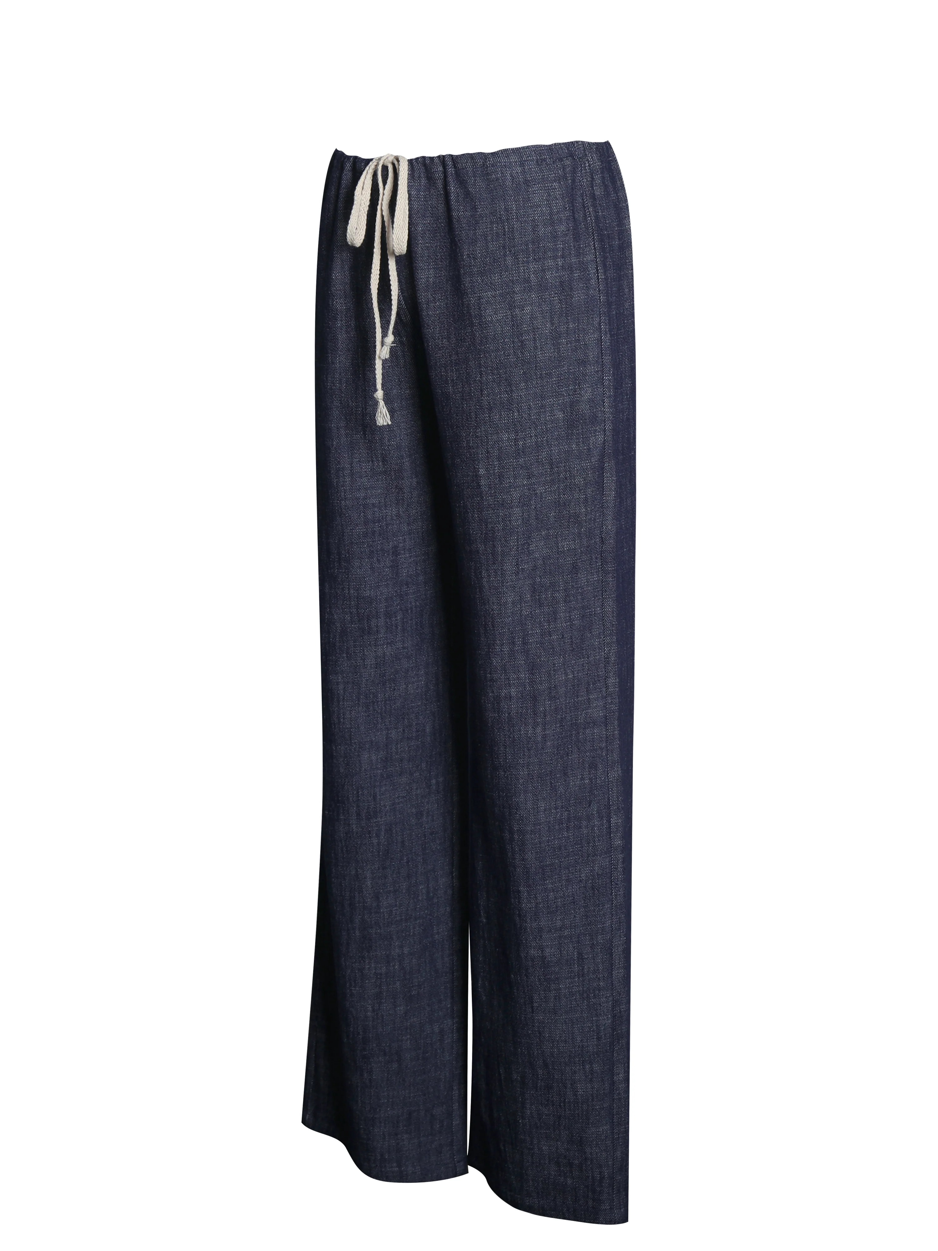 Raffaella Cotton Denim Straight Leg Pants - Image 9