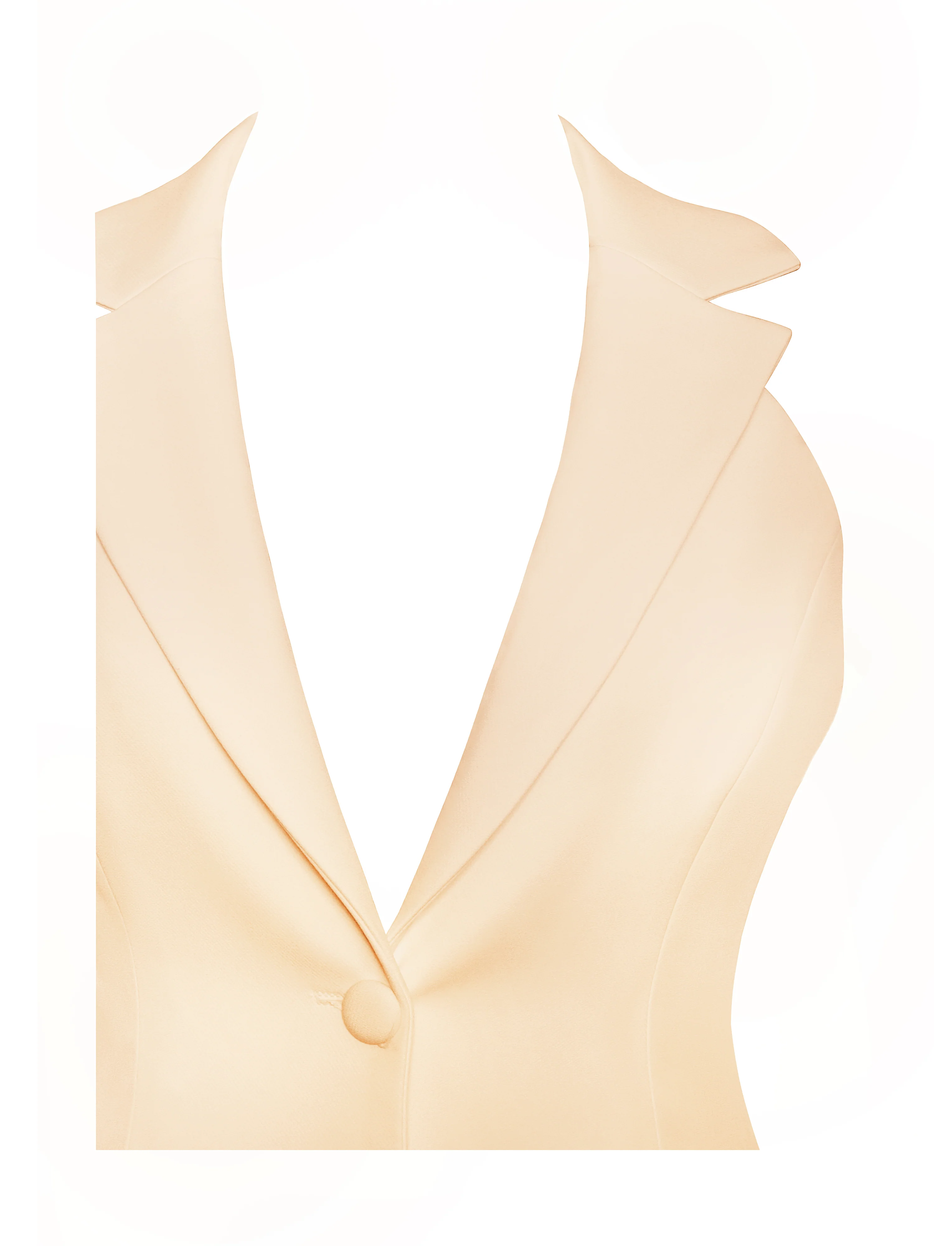 Reyna Beige Backless Pleated Mini Blazer Dress - Image 17