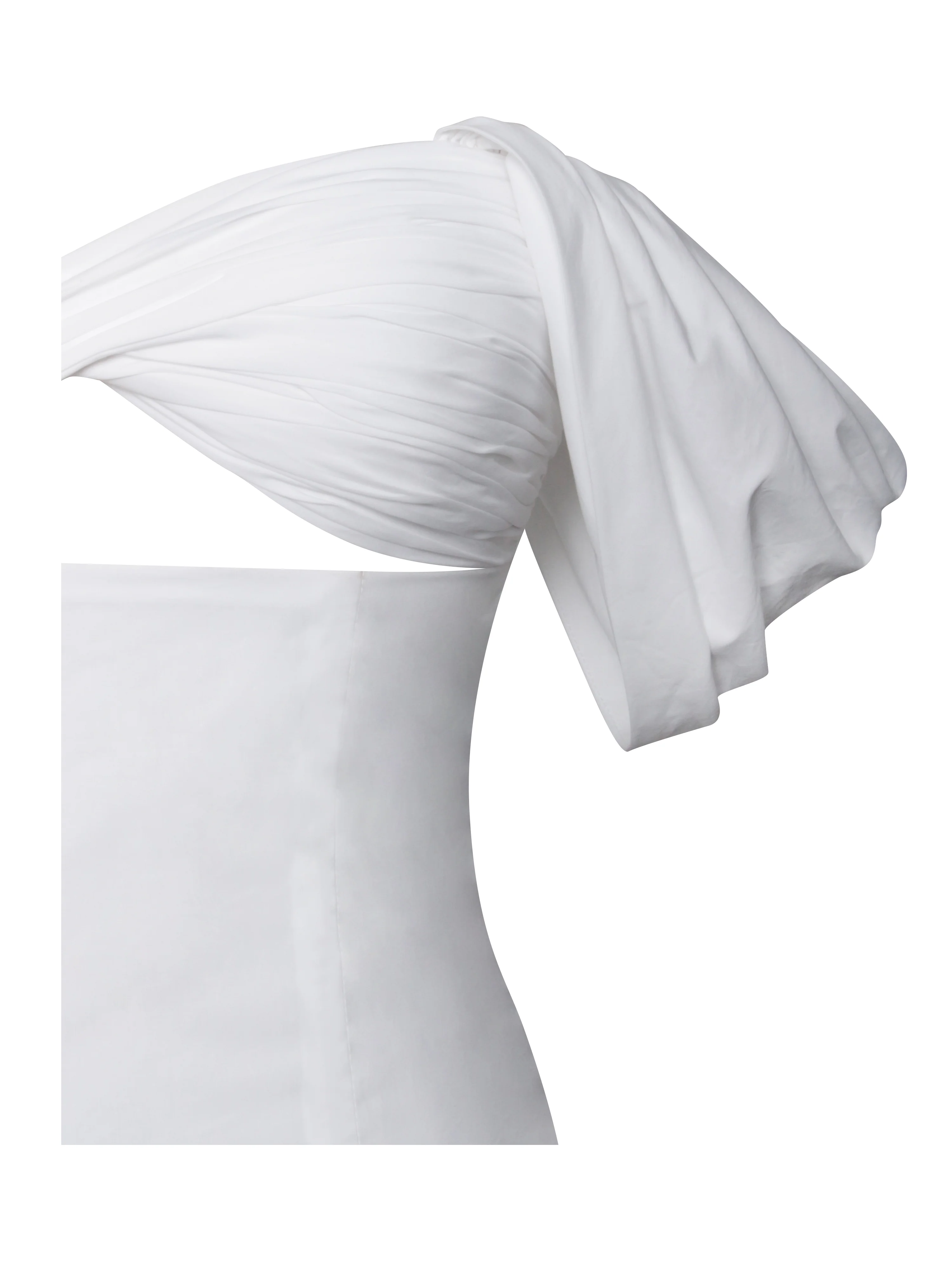 Umika White Bubble Hem Mini Dress - Image 13