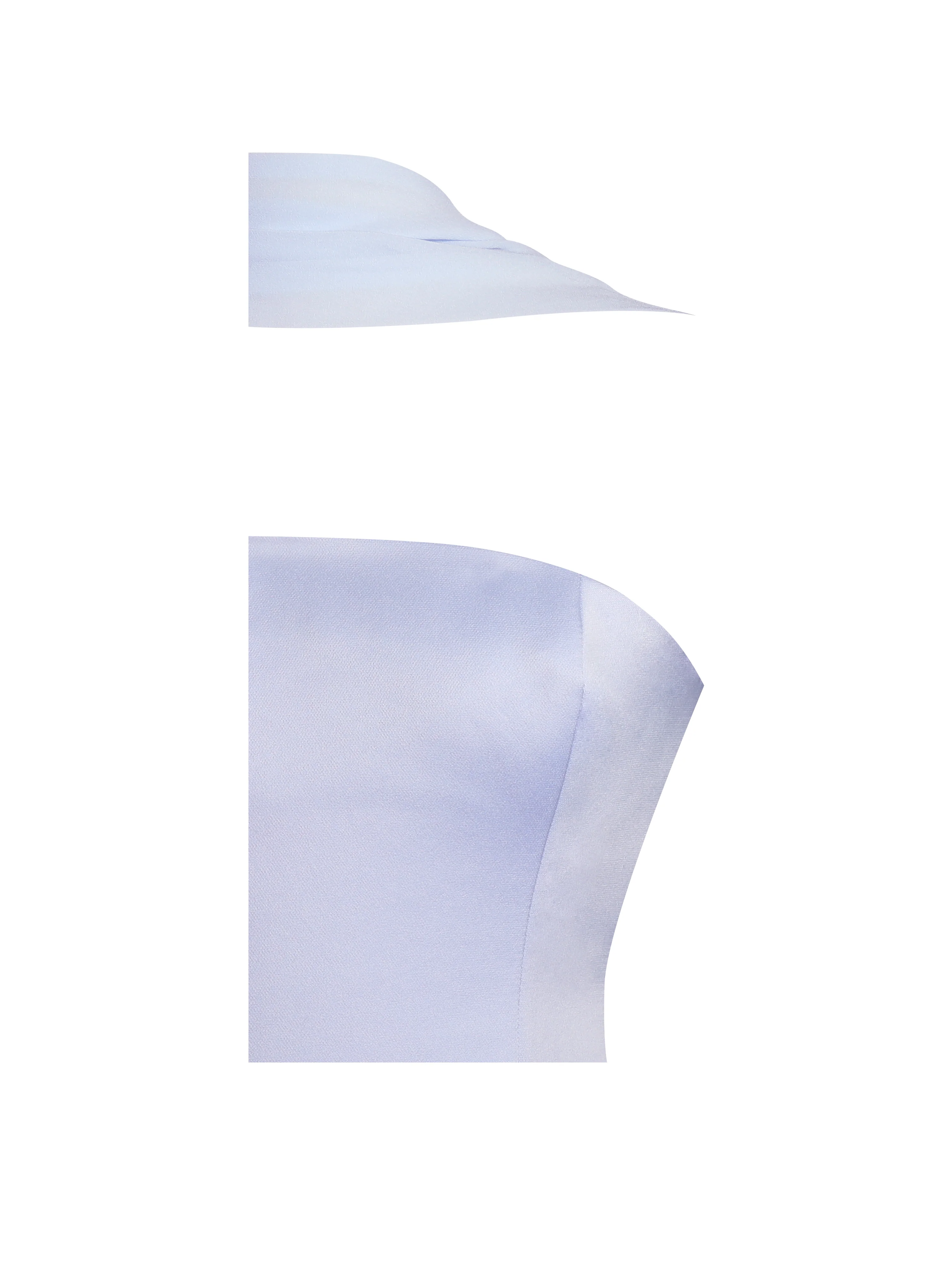 Valentina Baby Blue Boned Curve Edge Peplum Mini Dress - Image 14