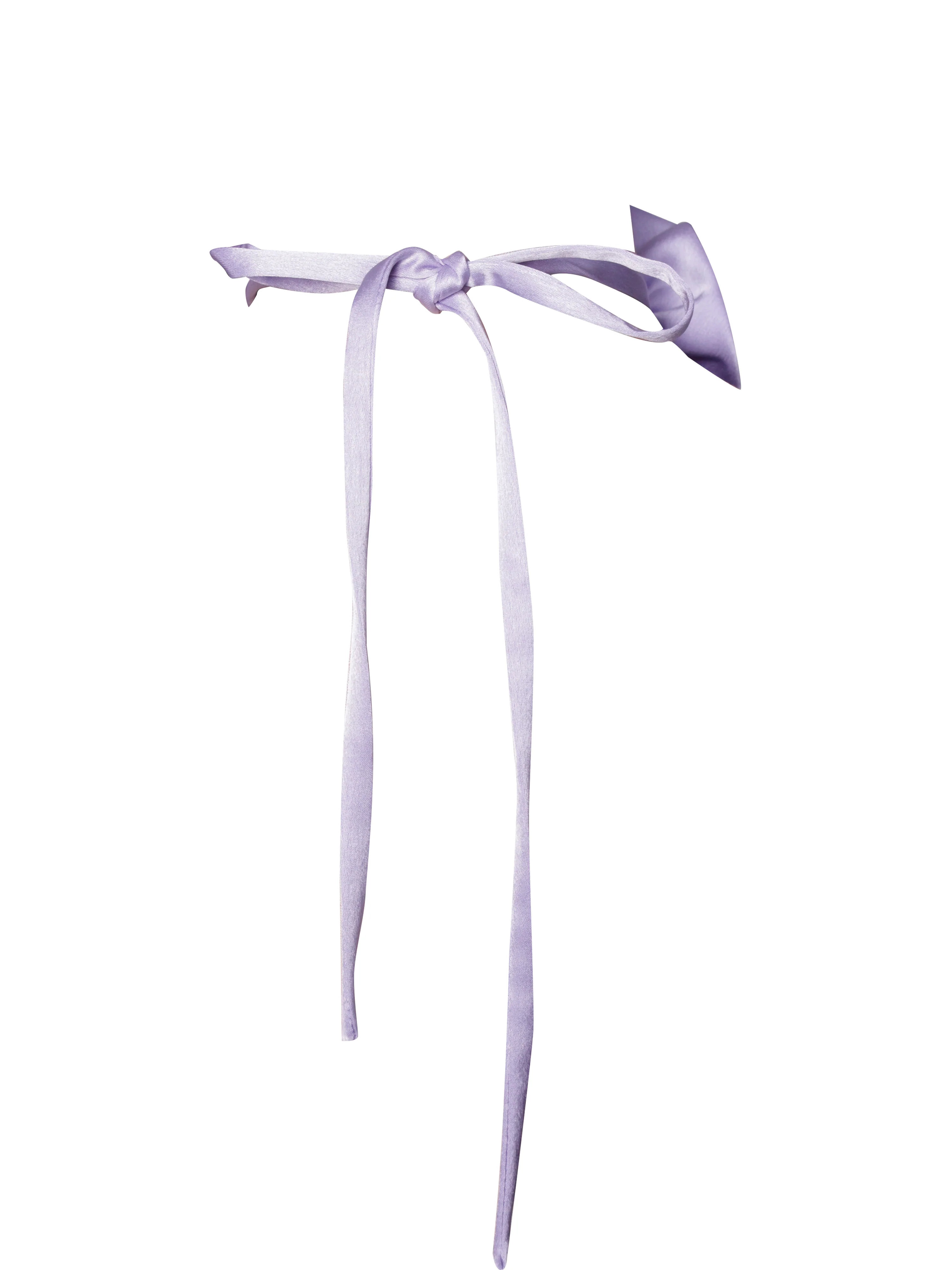 Vida Light Orchid Satin Rose Flower Choker - Image 4