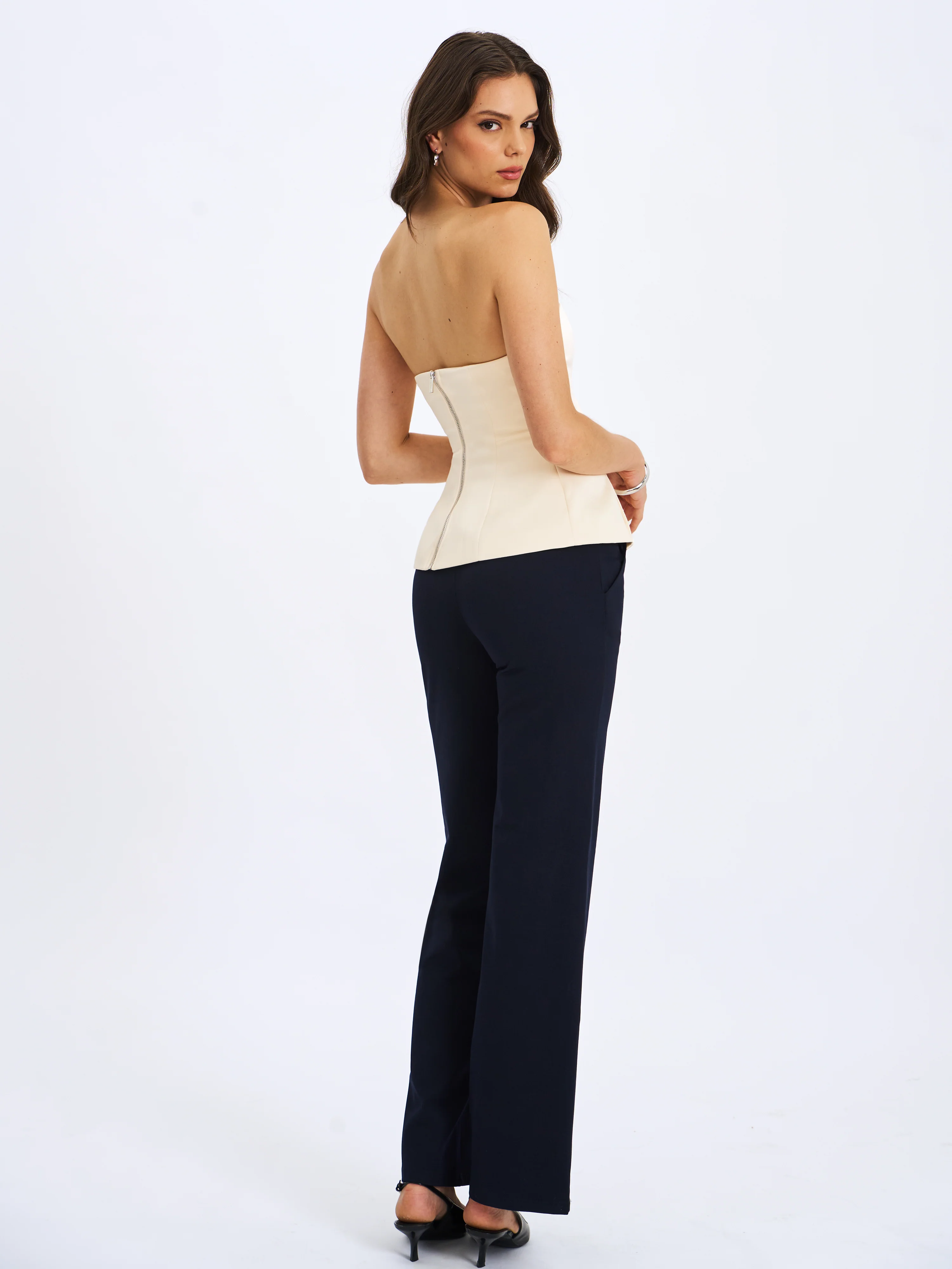 Yanin Navy Low-Rise Straight Leg Pants - Image 7